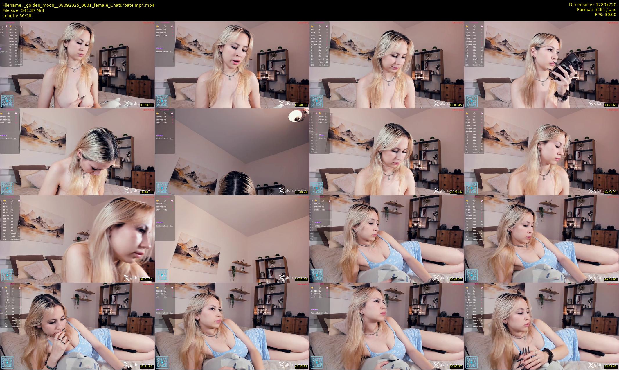 _golden_moon_ — 57 minute Chaturbate female cam show recording, 720p, Sep 8, 2025
