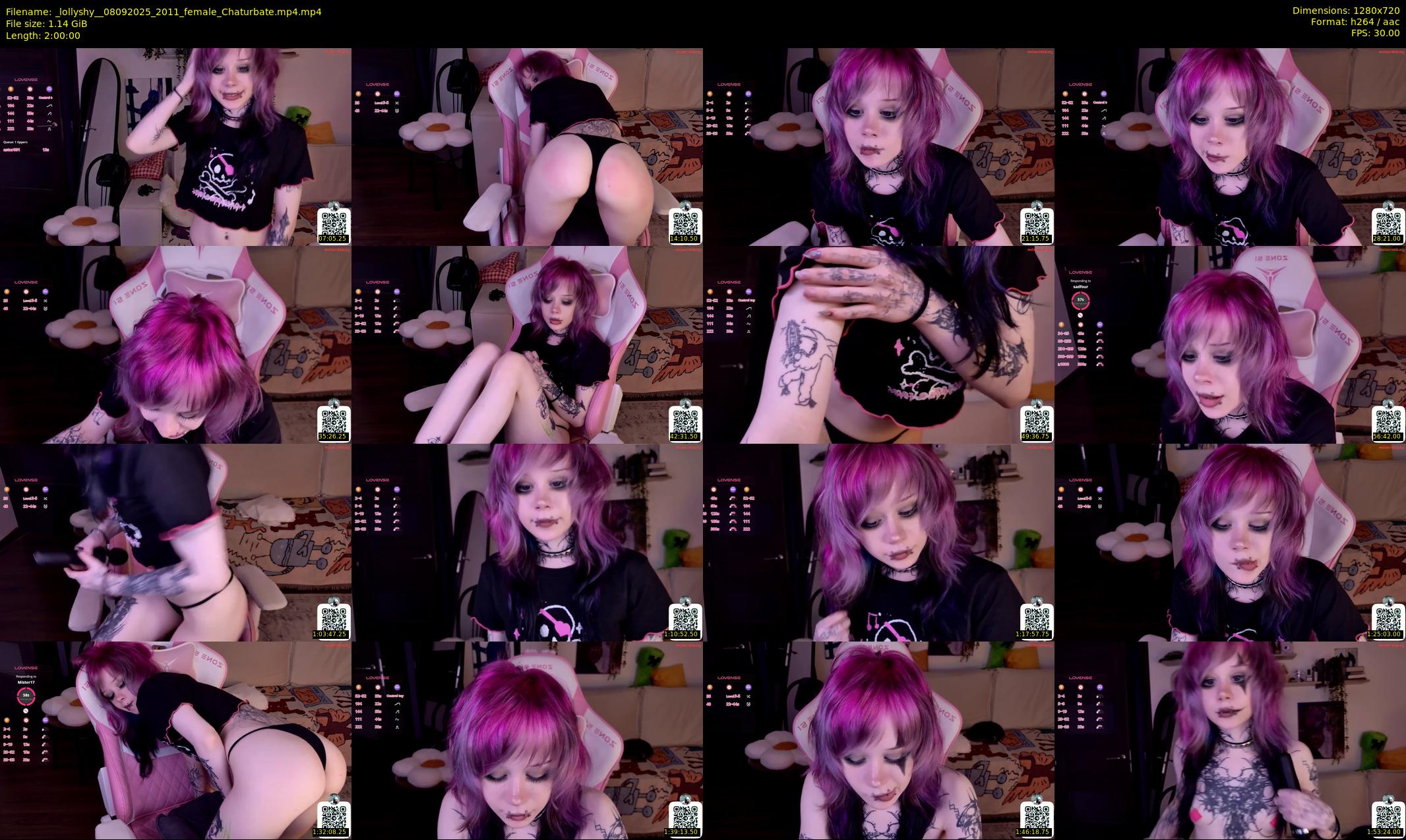 _lollyshy_ — 120 minute Chaturbate female cam show recording, 720p, Sep 8, 2025