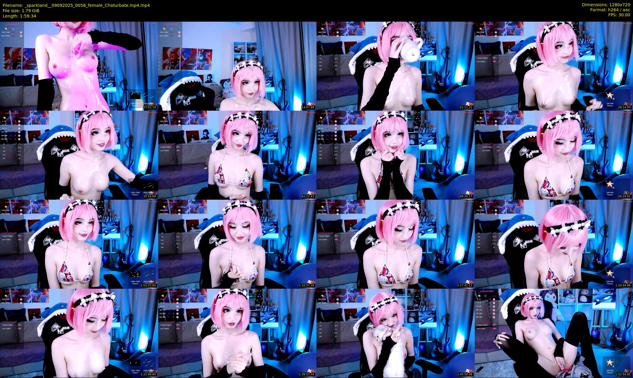 _sparkland_ — 120 minute Chaturbate female cam show recording, 720p, Sep 9, 2025
