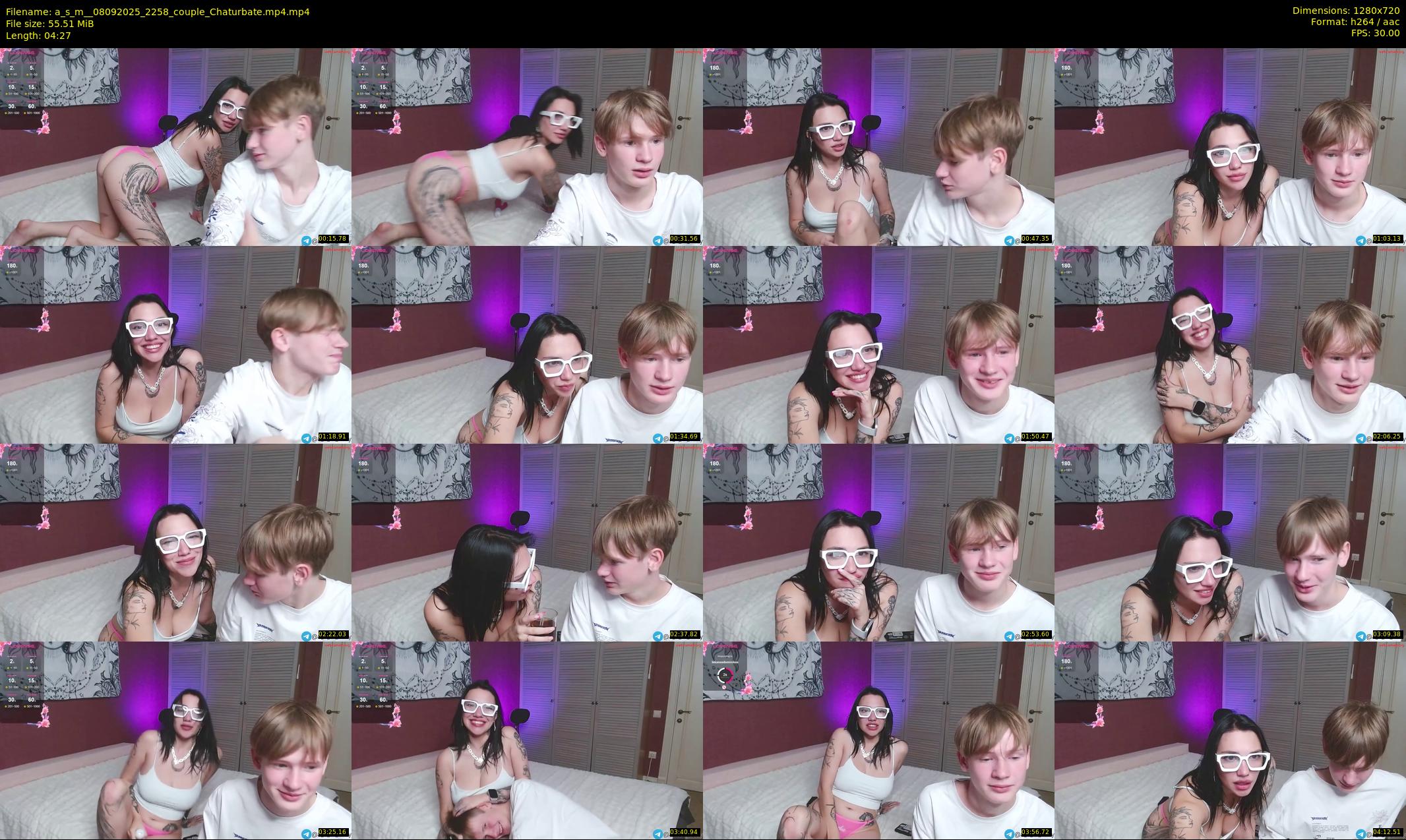 a_s_m_ — 5 minute Chaturbate couple cam show recording, 720p, Sep 8, 2025