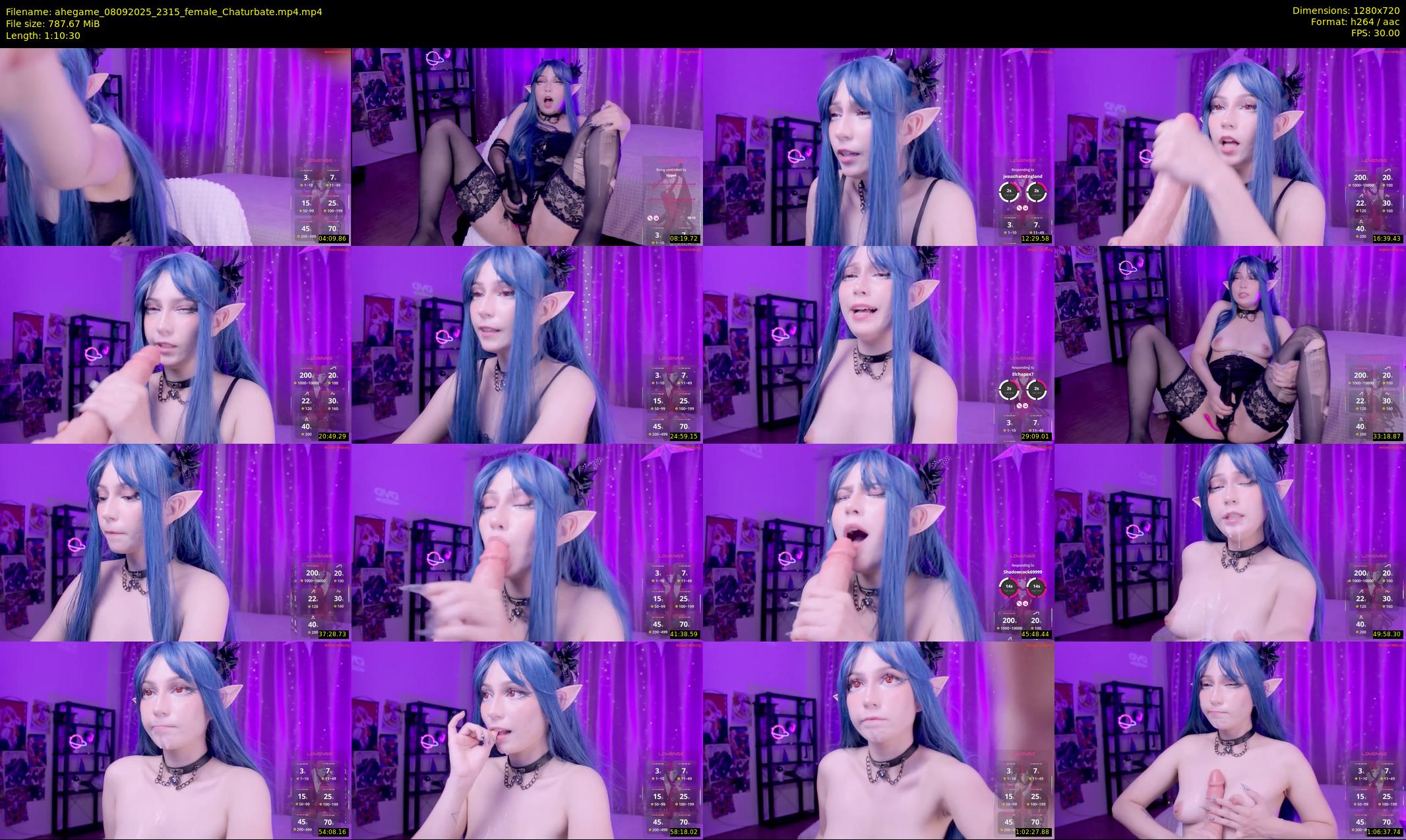 ahegame — 71 minute Chaturbate female cam show recording, 720p, Sep 8, 2025