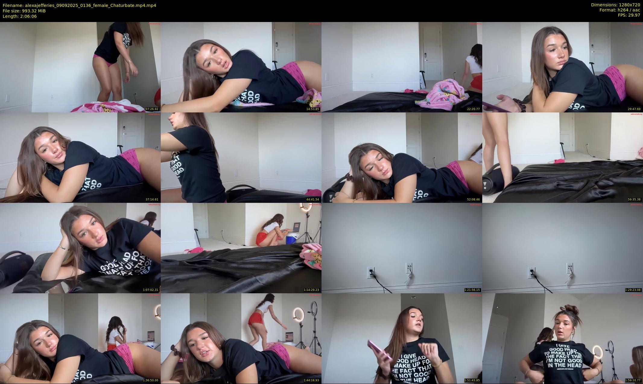 alexajefferies — 127 minute Chaturbate female cam show recording, 720p, Sep 9, 2025