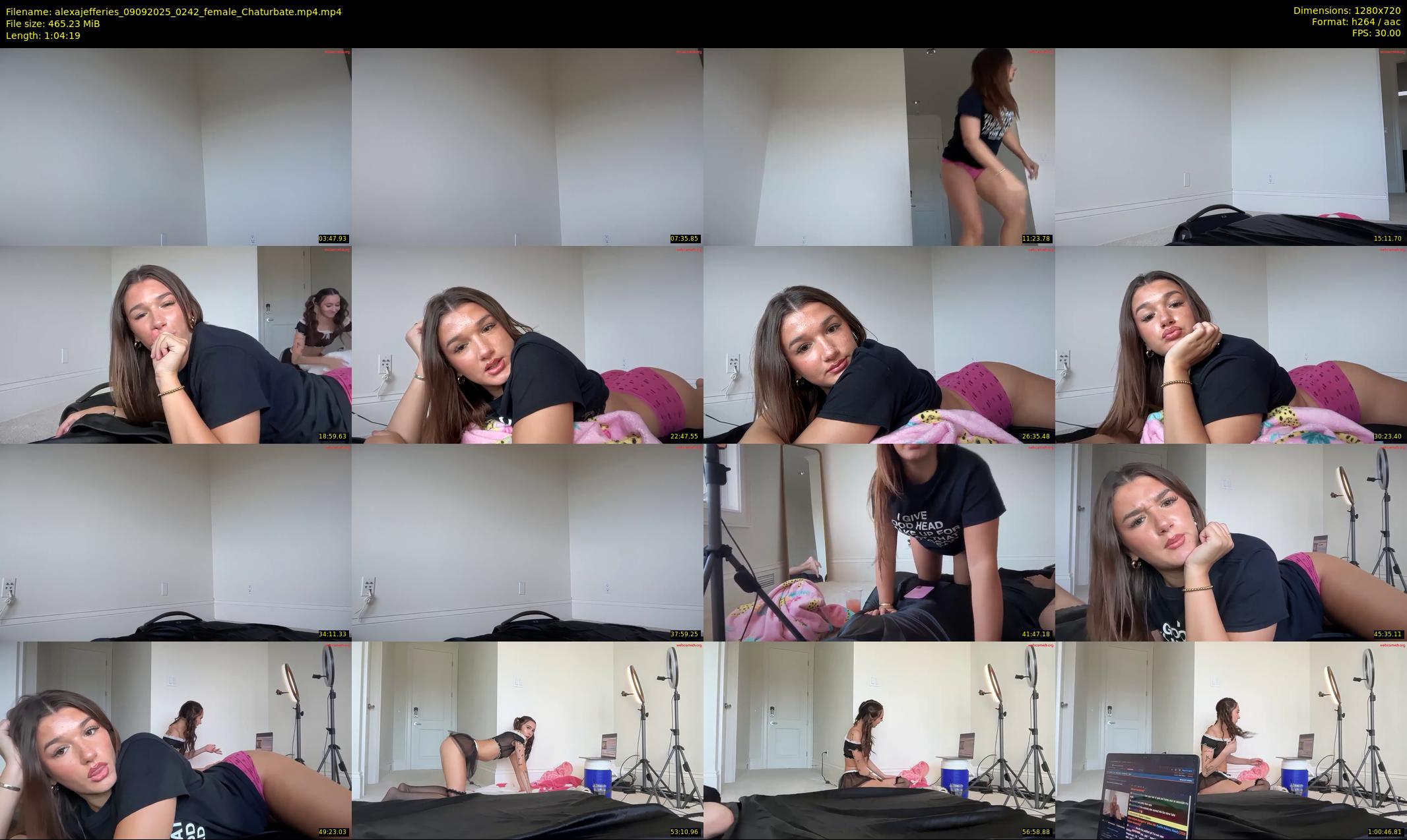 alexajefferies — 65 minute Chaturbate female cam show recording, 720p, Sep 9, 2025