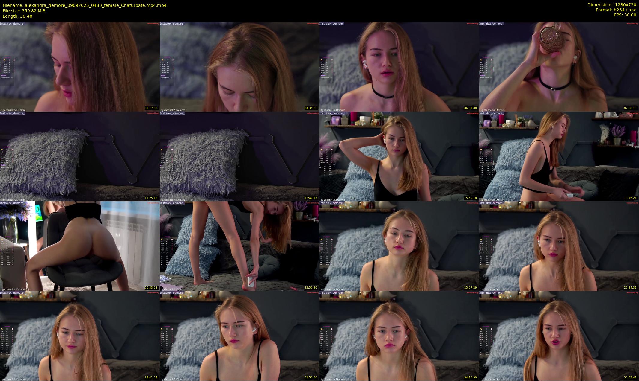 alexandra_demore — 39 minute Chaturbate female cam show recording, 720p, Sep 9, 2025