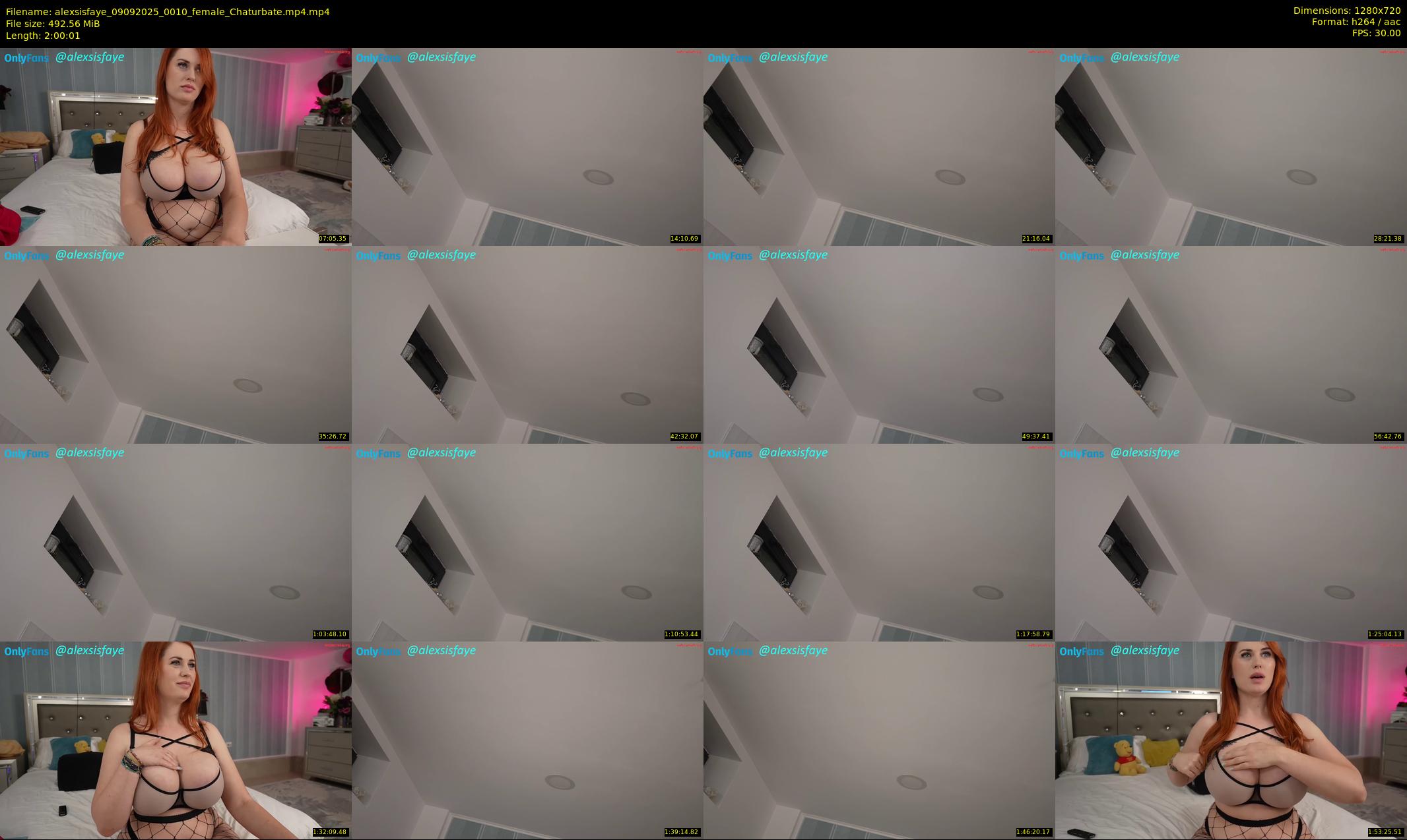 alexsisfaye — 121 minute Chaturbate female cam show recording, 720p, Sep 9, 2025
