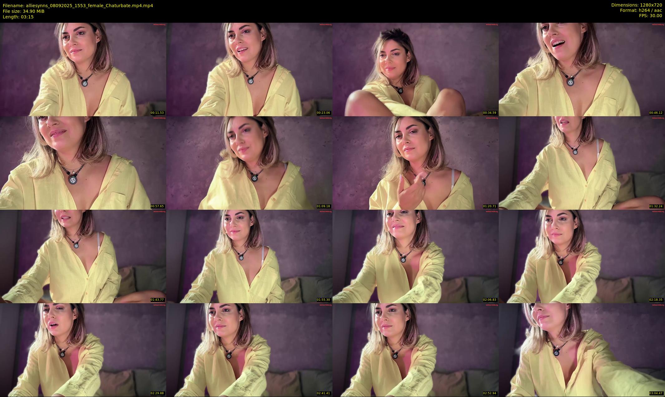 alliesynns — 4 minute Chaturbate female cam show recording, 720p, Sep 8, 2025