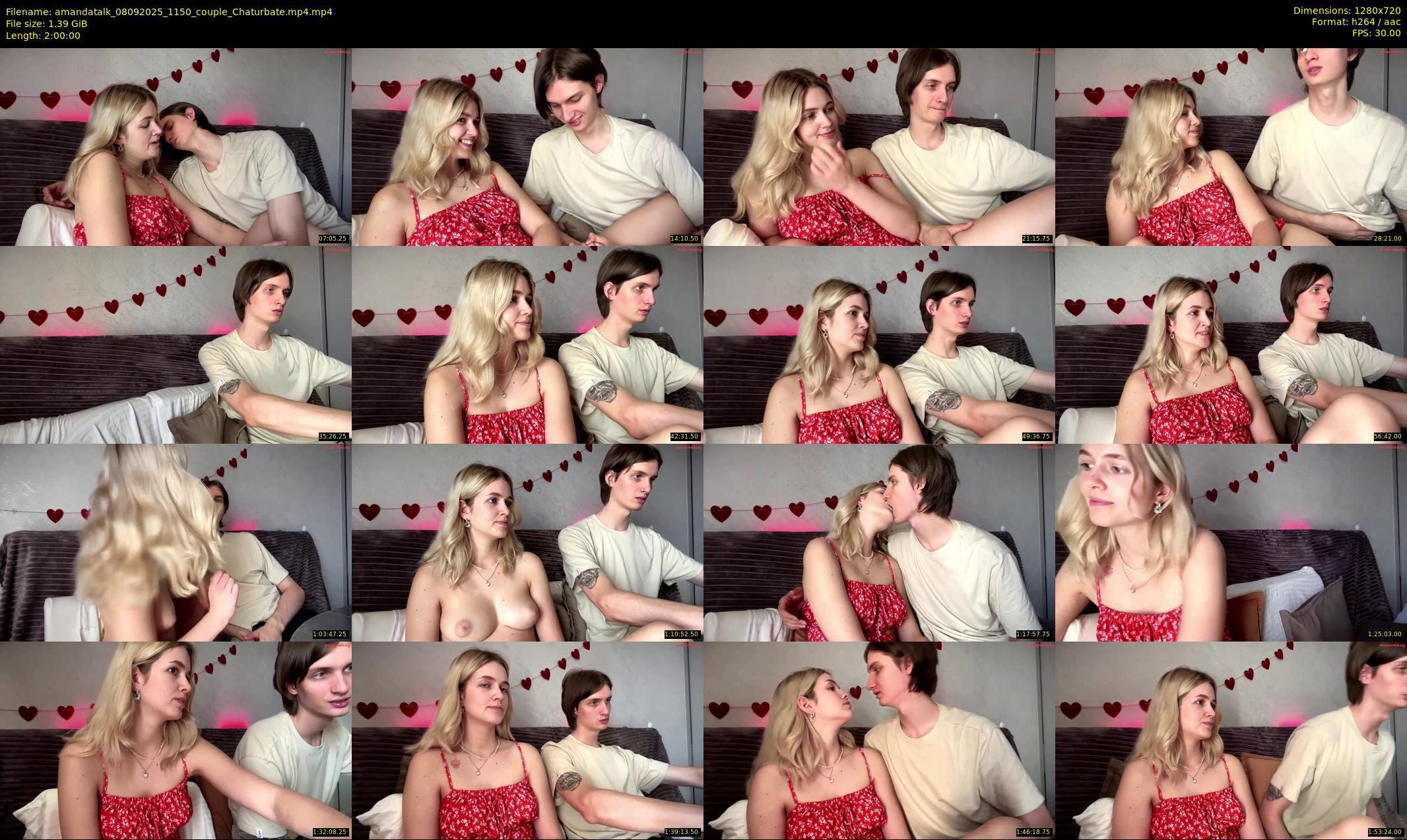 amandatalk — 120 minute Chaturbate couple cam show recording, 720p, Sep 8, 2025