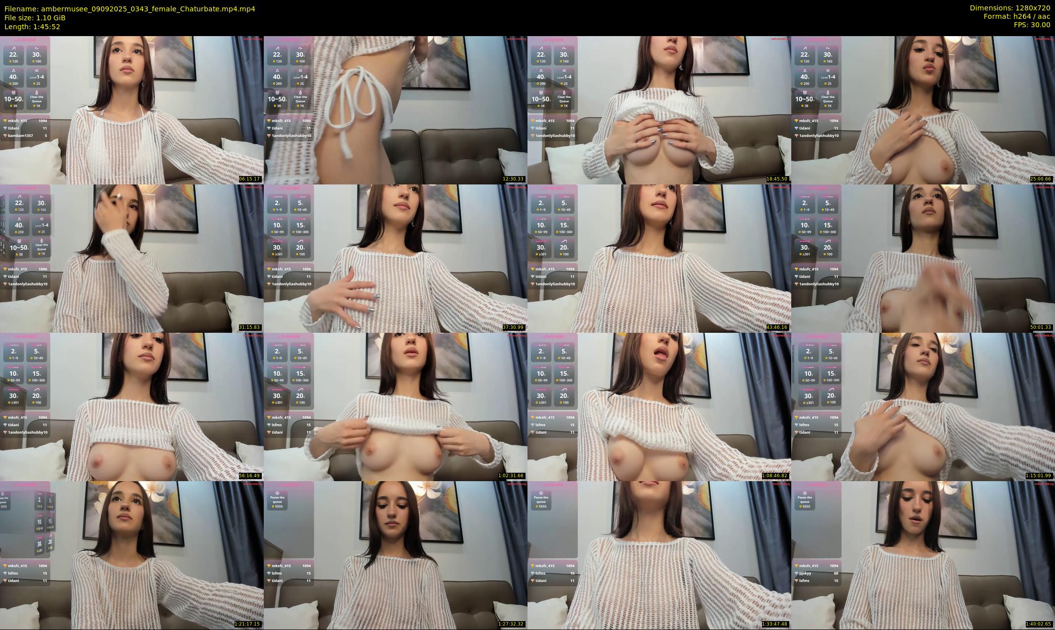 ambermusee — 106 minute Chaturbate female cam show recording, 720p, Sep 9, 2025