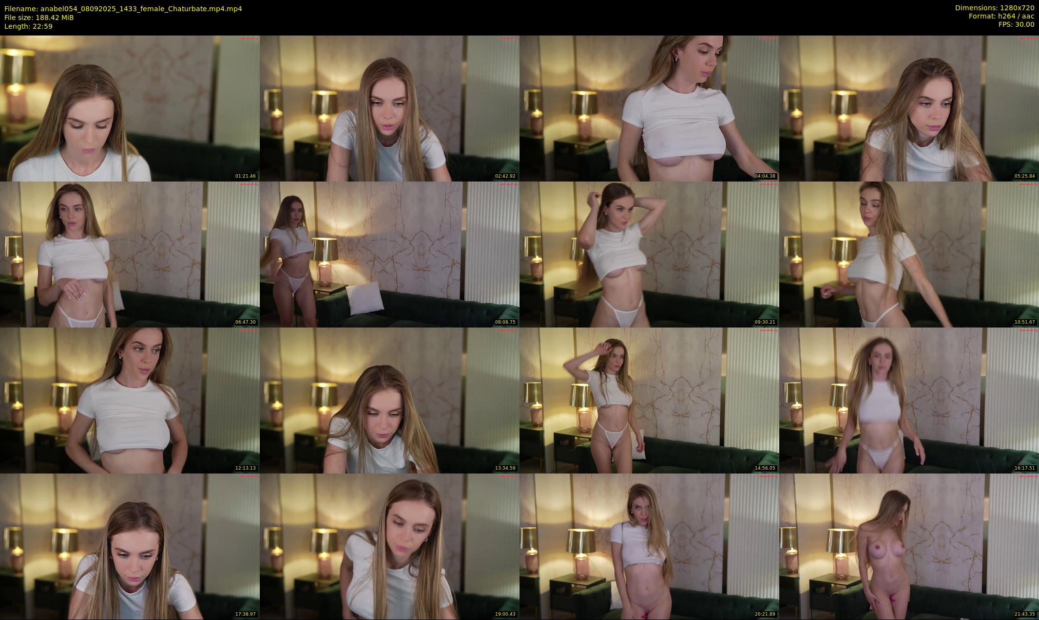 anabel054 — 23 minute Chaturbate female cam show recording, 720p, Sep 8, 2025