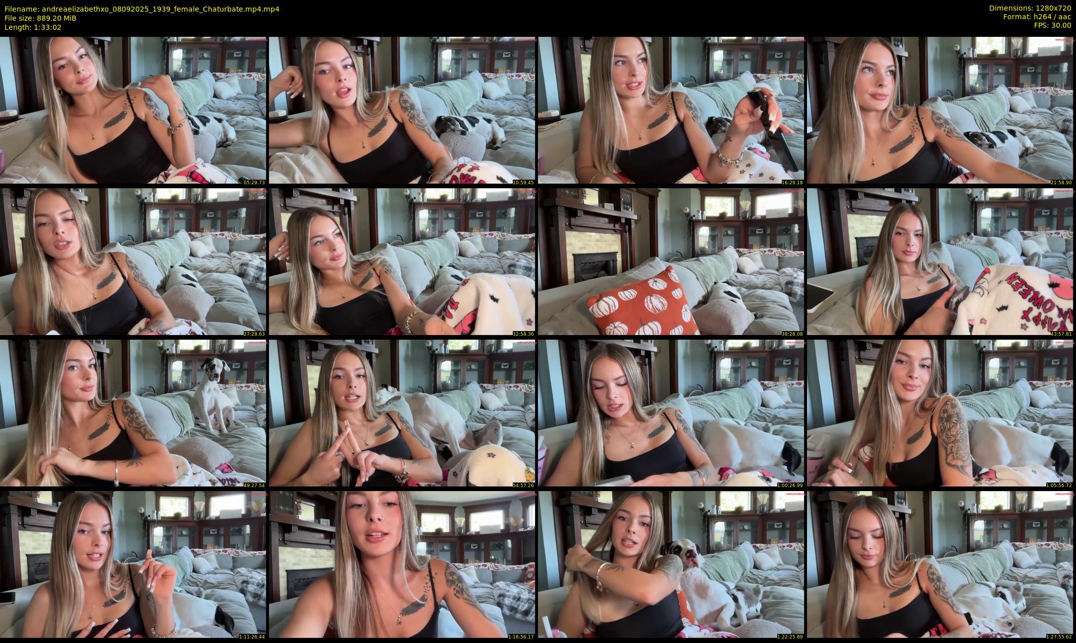 andreaelizabethxo — 94 minute Chaturbate female cam show recording, 720p, Sep 8, 2025