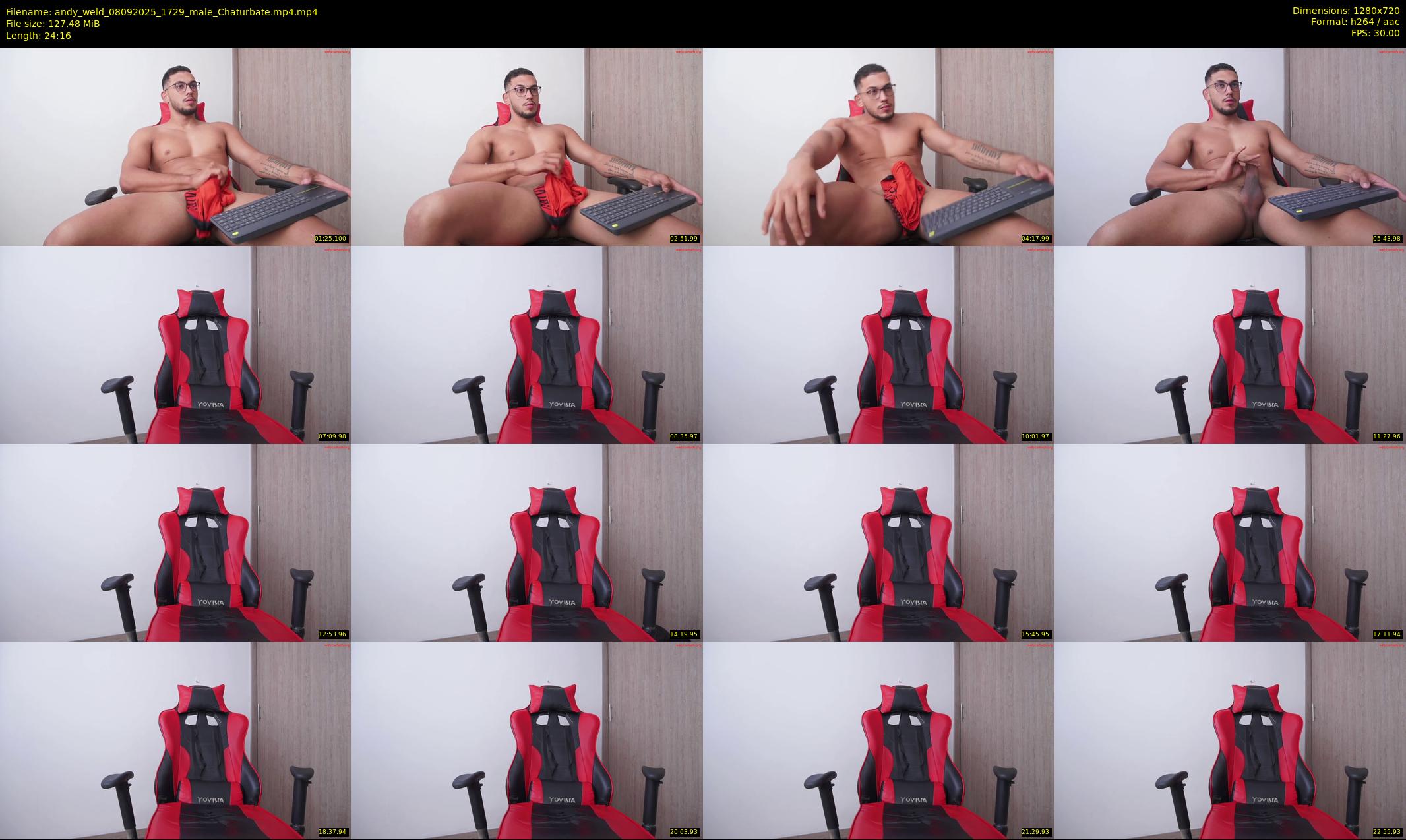 andy_weld — 25 minute Chaturbate male cam show recording, 720p, Sep 8, 2025