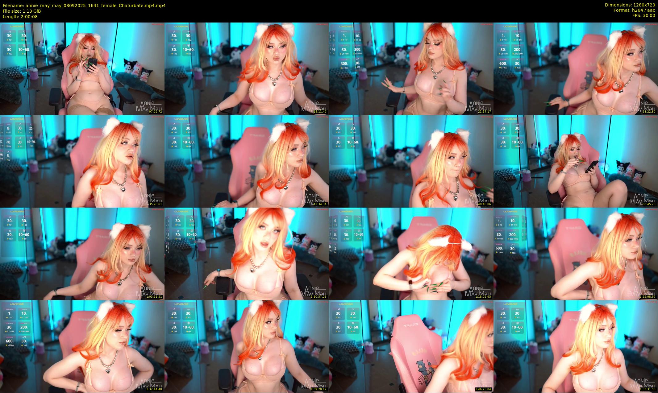 annie_may_may — 121 minute Chaturbate female cam show recording, 720p, Sep 8, 2025
