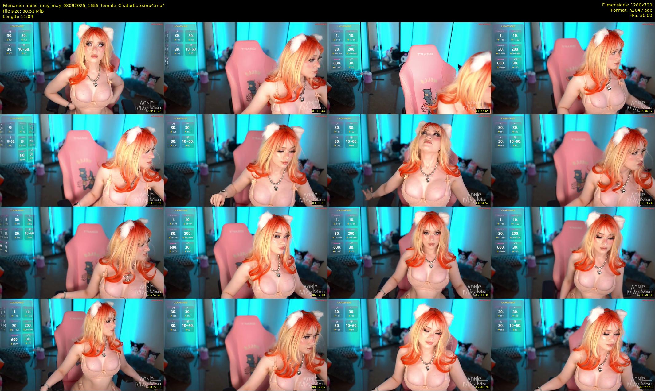 annie_may_may — 12 minute Chaturbate female cam show recording, 720p, Sep 8, 2025