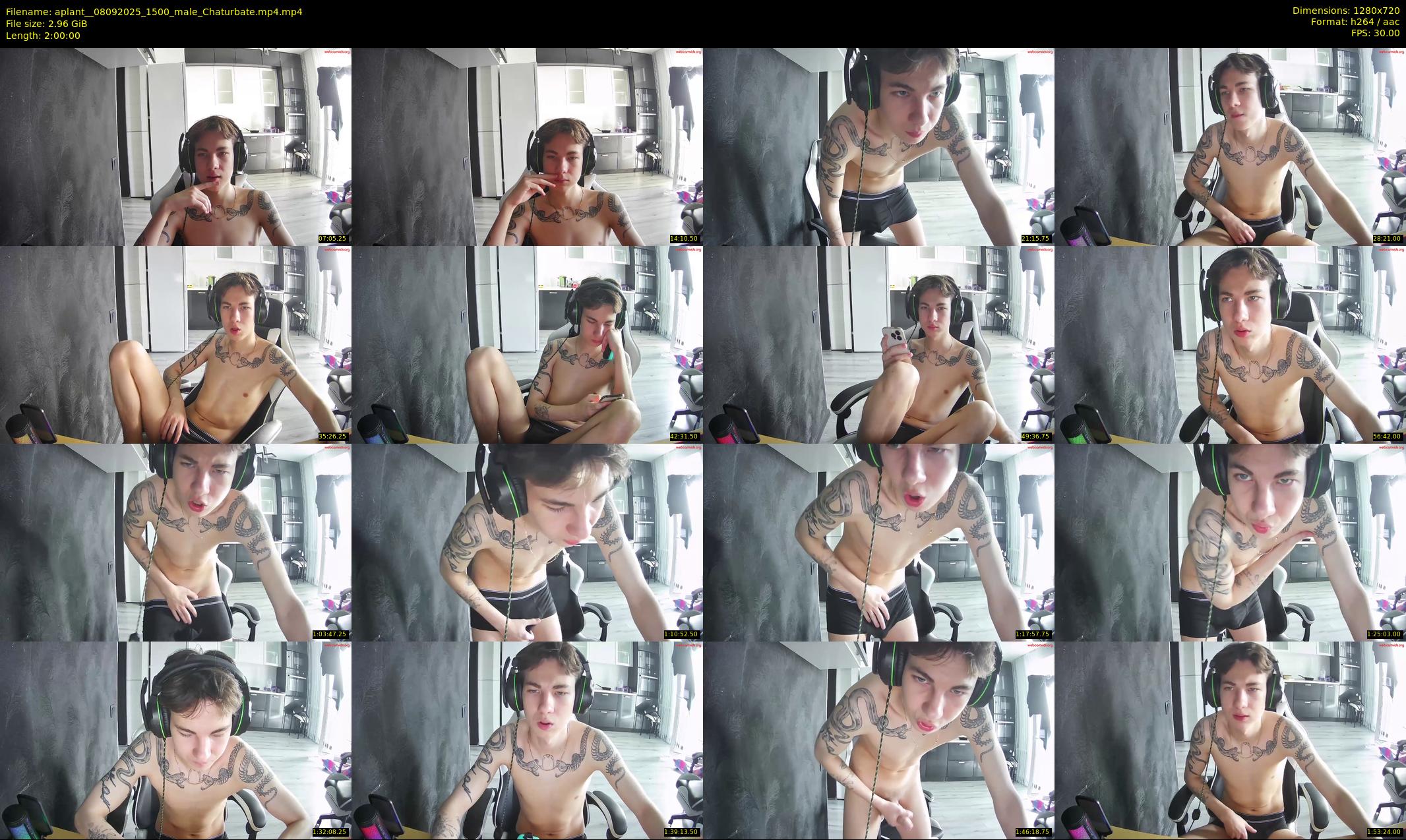 aplant_ — 120 minute Chaturbate male cam show recording, 720p, Sep 8, 2025