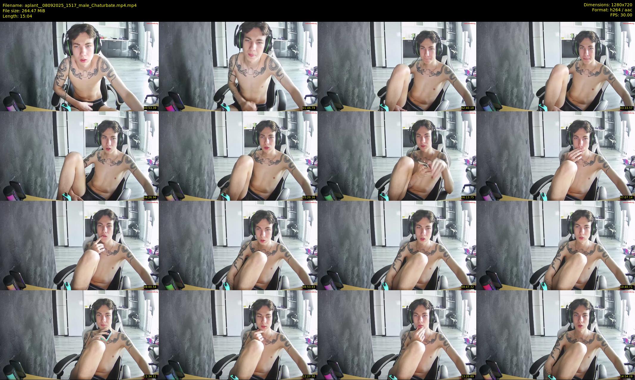 aplant_ — 16 minute Chaturbate male cam show recording, 720p, Sep 8, 2025
