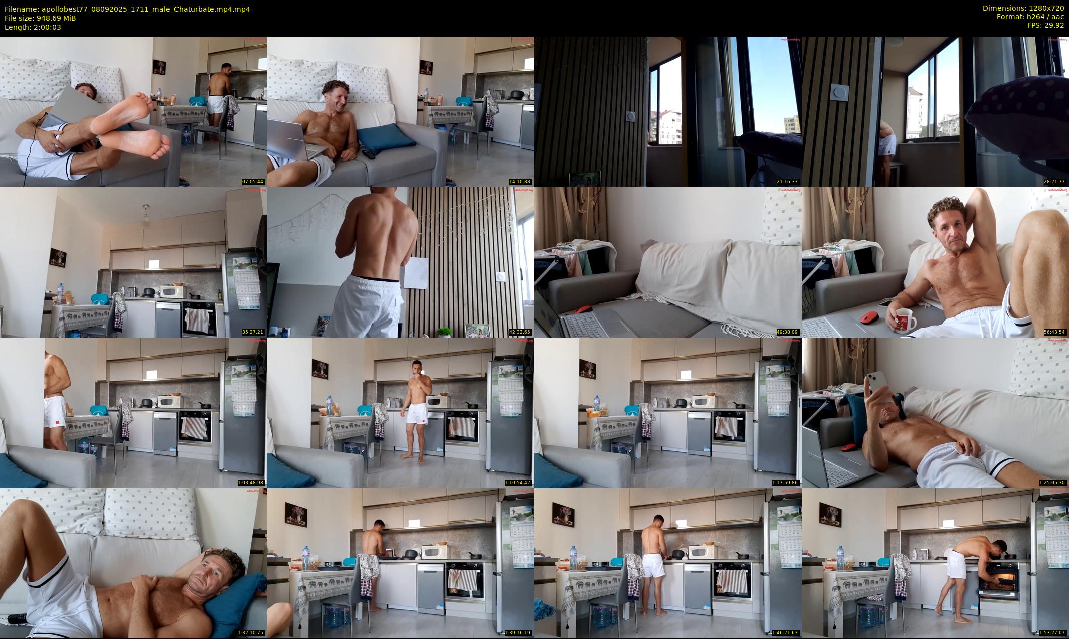 apollobest77 — 121 minute Chaturbate male cam show recording, 720p, Sep 8, 2025