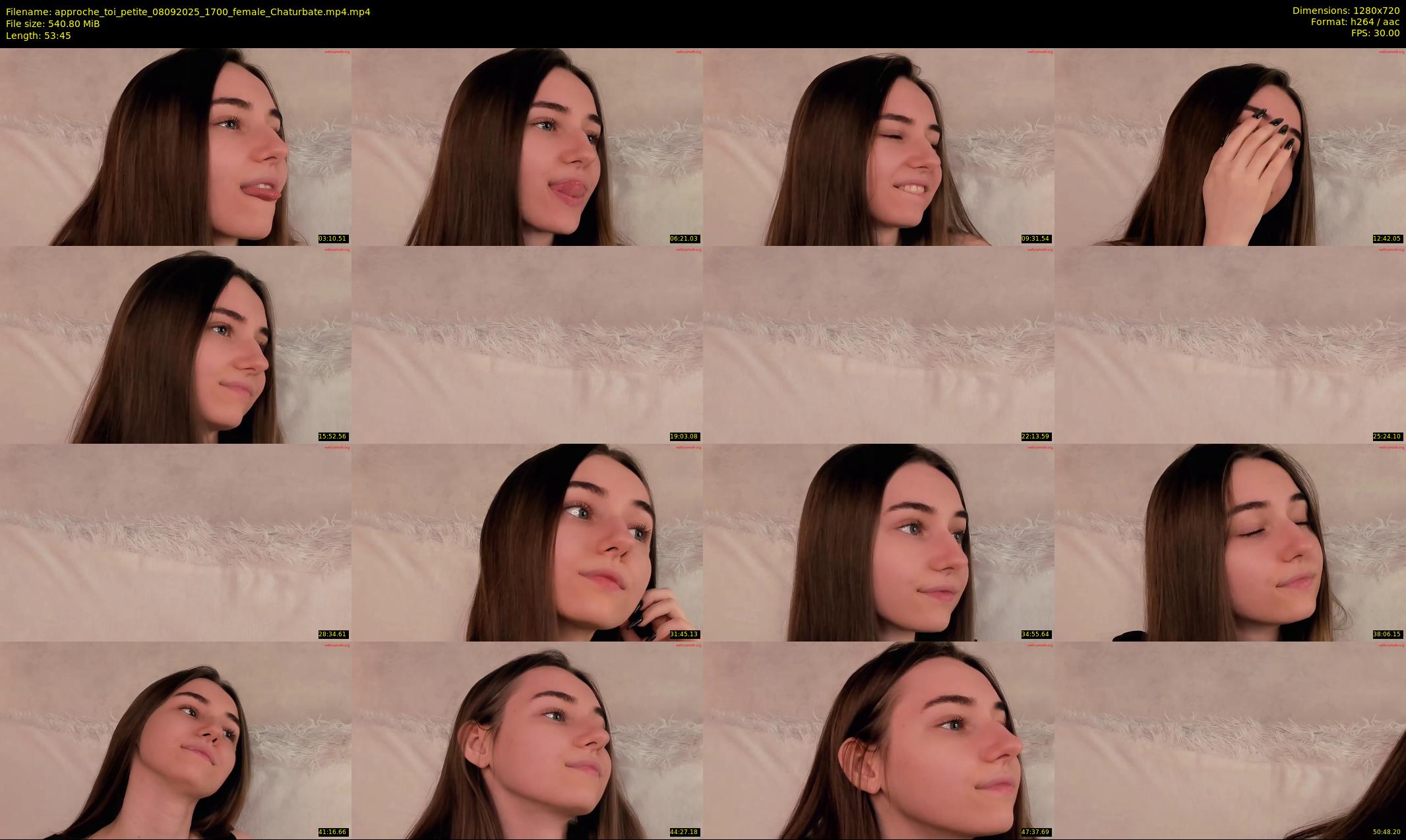 approche_toi_petite — 54 minute Chaturbate female cam show recording, 720p, Sep 8, 2025