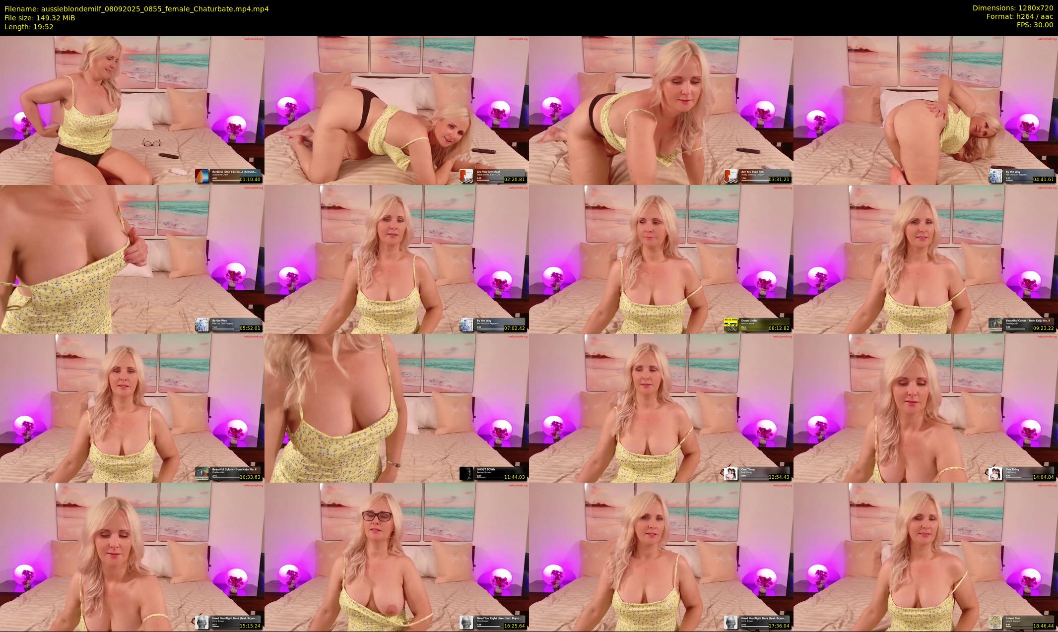 aussieblondemilf — 20 minute Chaturbate female cam show recording, 720p, Sep 8, 2025