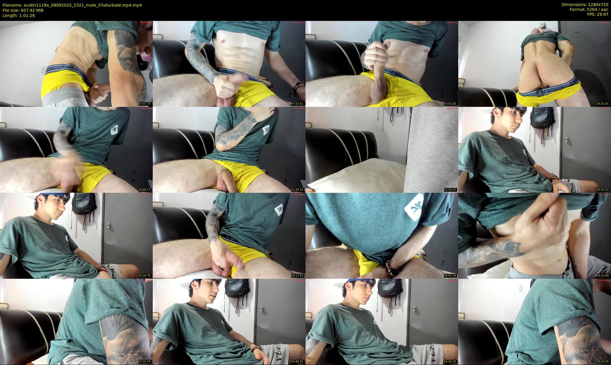 austin1119a — 62 minute Chaturbate male cam show recording, 720p, Sep 8, 2025