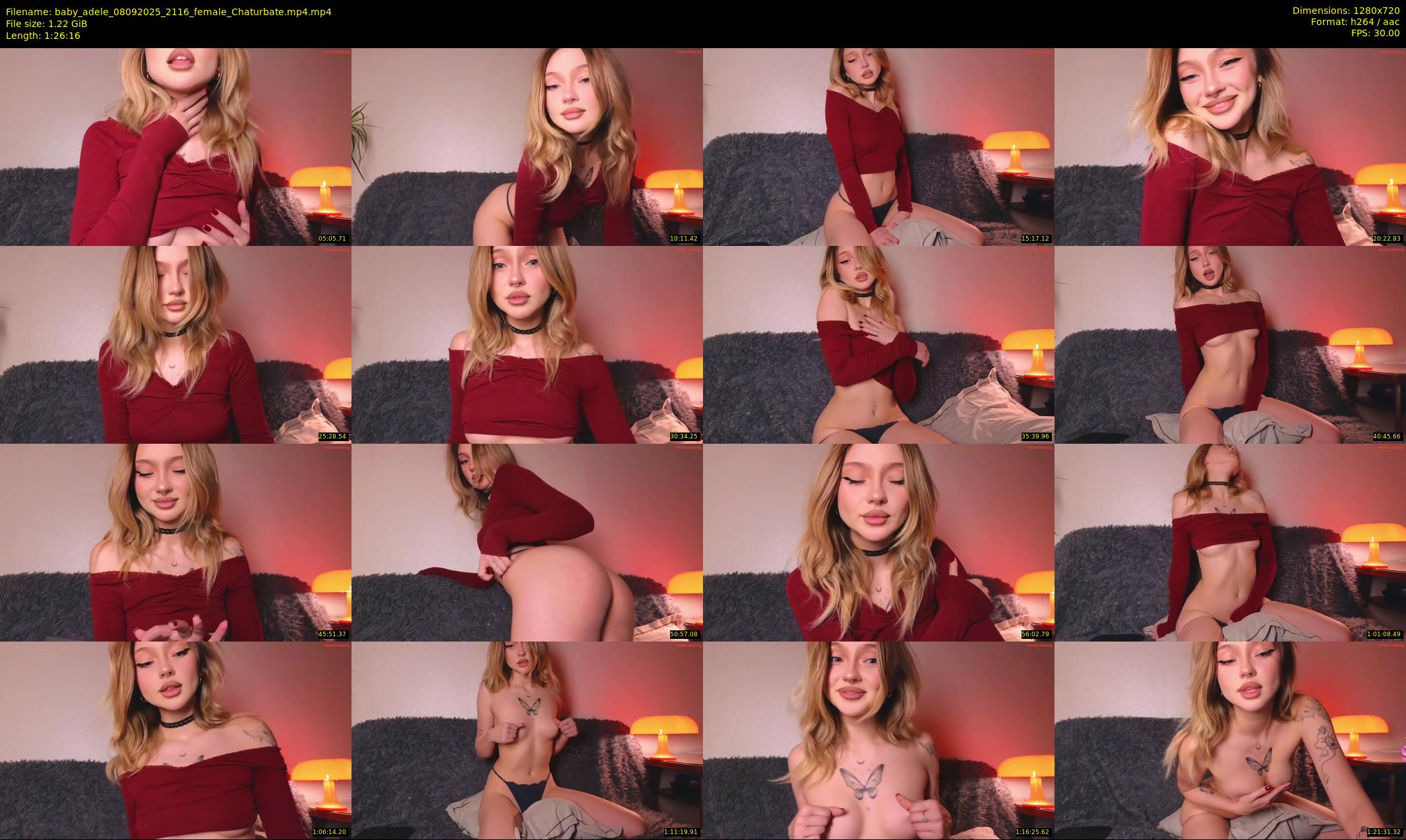 baby_adele — 87 minute Chaturbate female cam show recording, 720p, Sep 8, 2025