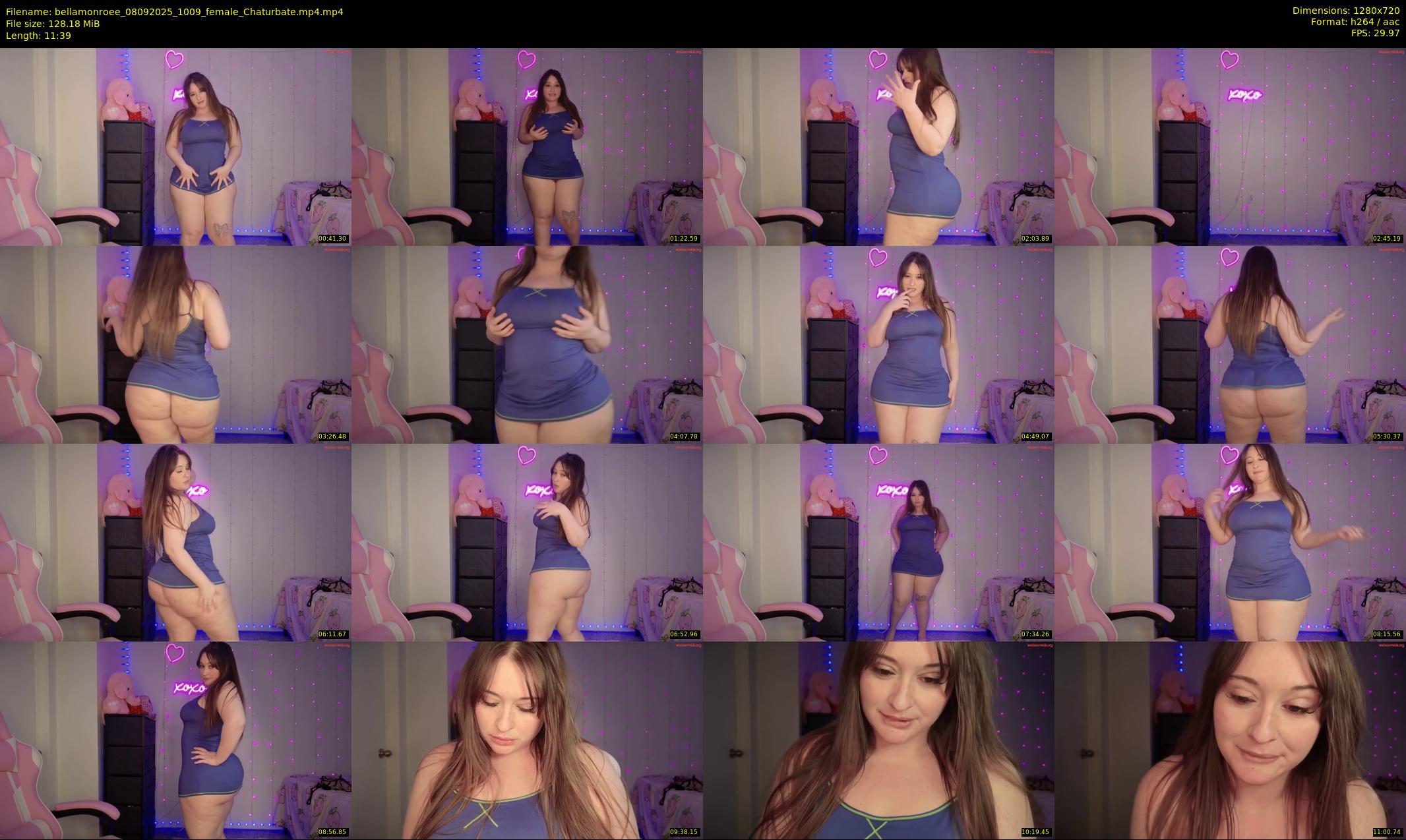 bellamonroee — 12 minute Chaturbate female cam show recording, 720p, Sep 8, 2025