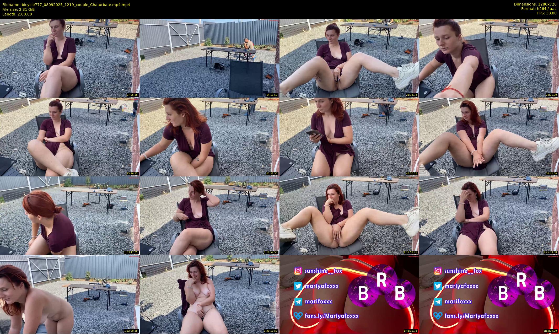 bicycle777 — 120 minute Chaturbate couple cam show recording, 720p, Sep 8, 2025