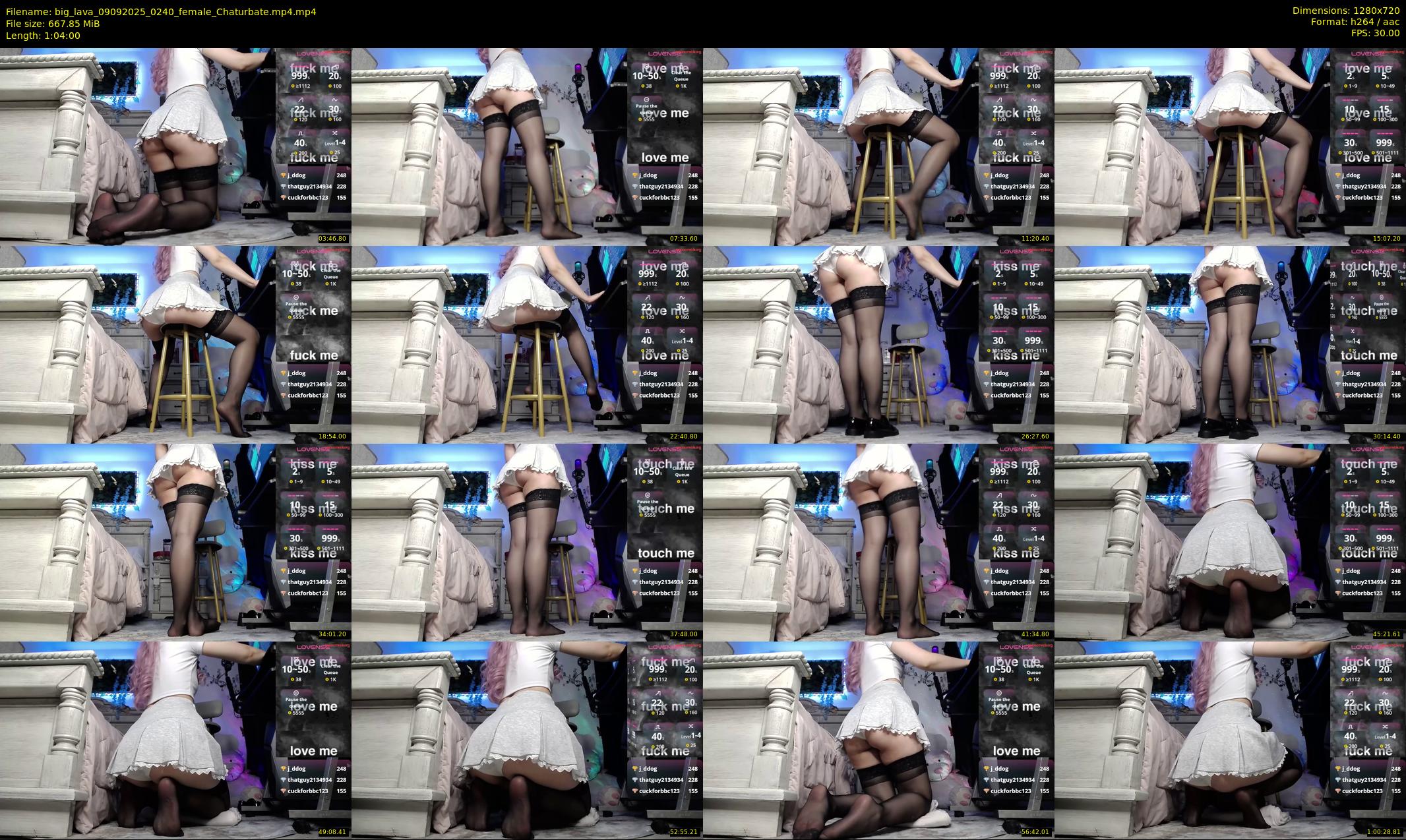 big_lava — 64 minute Chaturbate female cam show recording, 720p, Sep 9, 2025