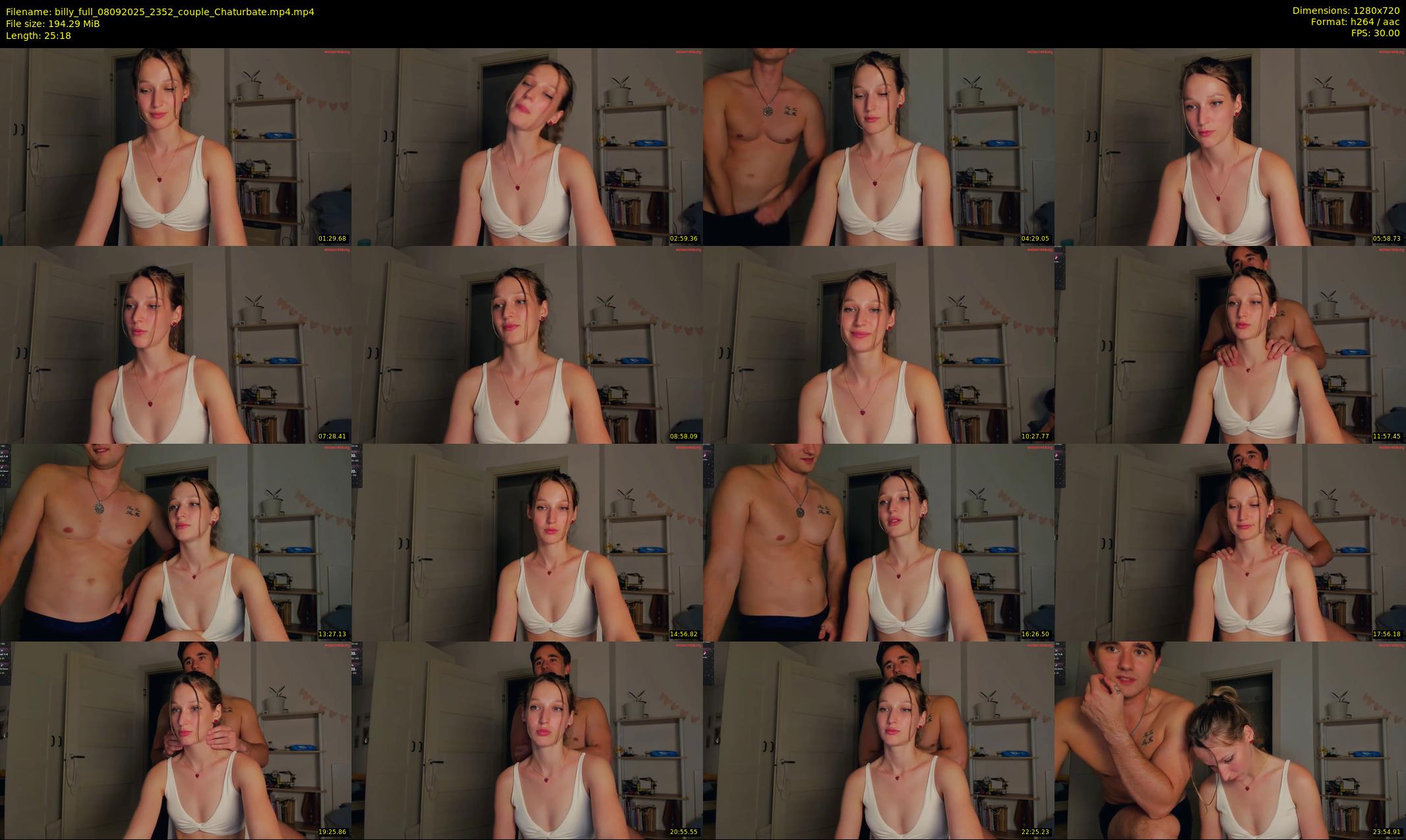 billy_full — 26 minute Chaturbate couple cam show recording, 720p, Sep 8, 2025