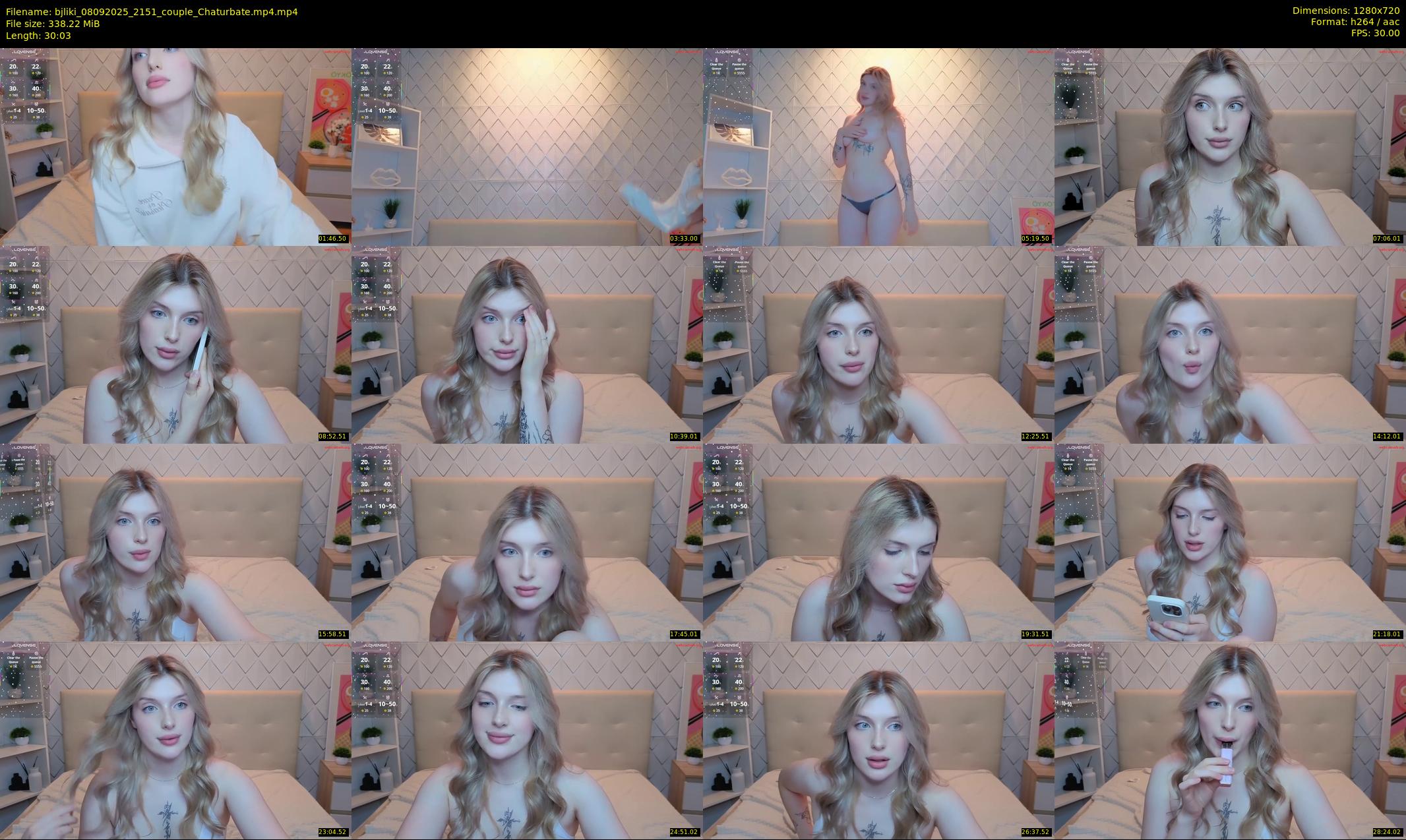 bjliki — 31 minute Chaturbate couple cam show recording, 720p, Sep 8, 2025