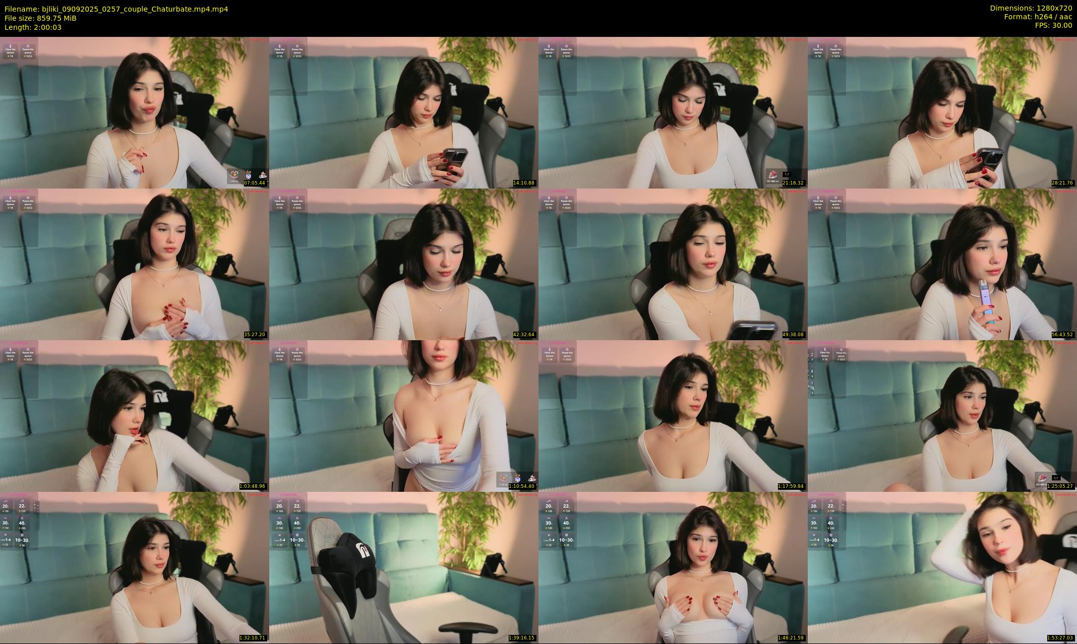 bjliki — 121 minute Chaturbate couple cam show recording, 720p, Sep 9, 2025