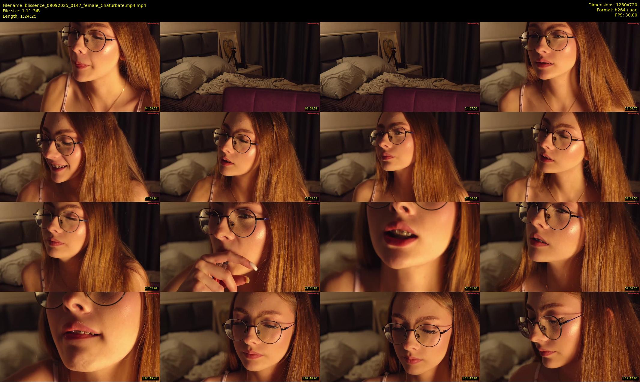 blissence — 85 minute Chaturbate female cam show recording, 720p, Sep 9, 2025
