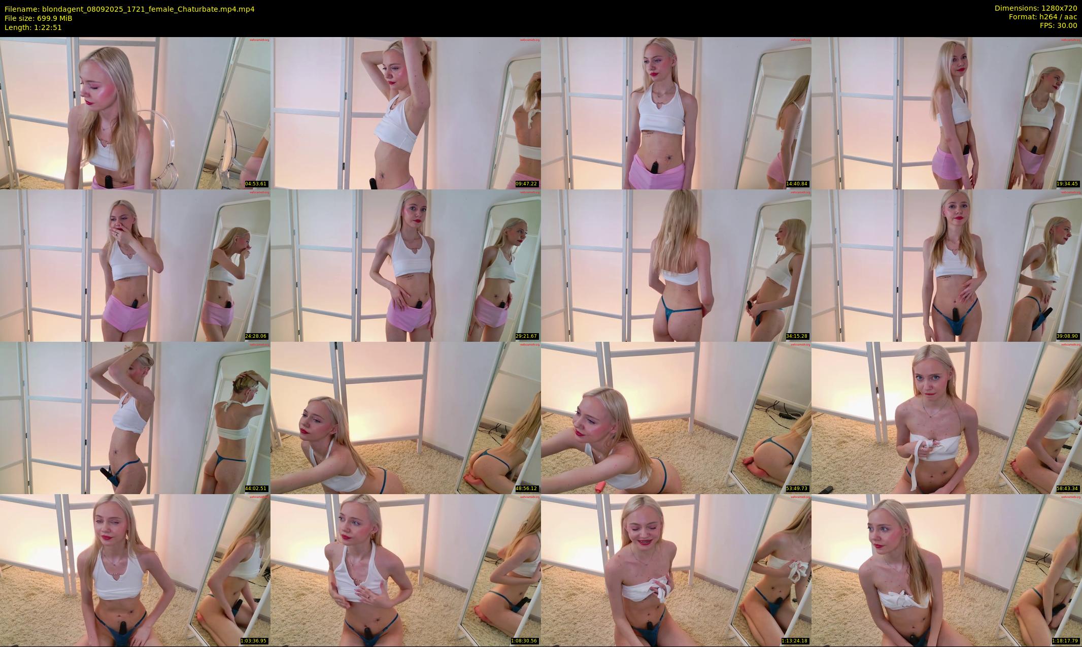 blondagent — 83 minute Chaturbate female cam show recording, 720p, Sep 8, 2025