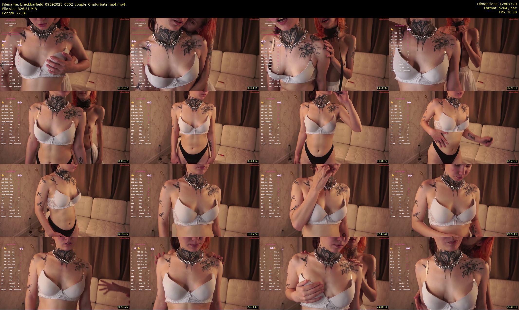 breckbarfield — 28 minute Chaturbate couple cam show recording, 720p, Sep 9, 2025