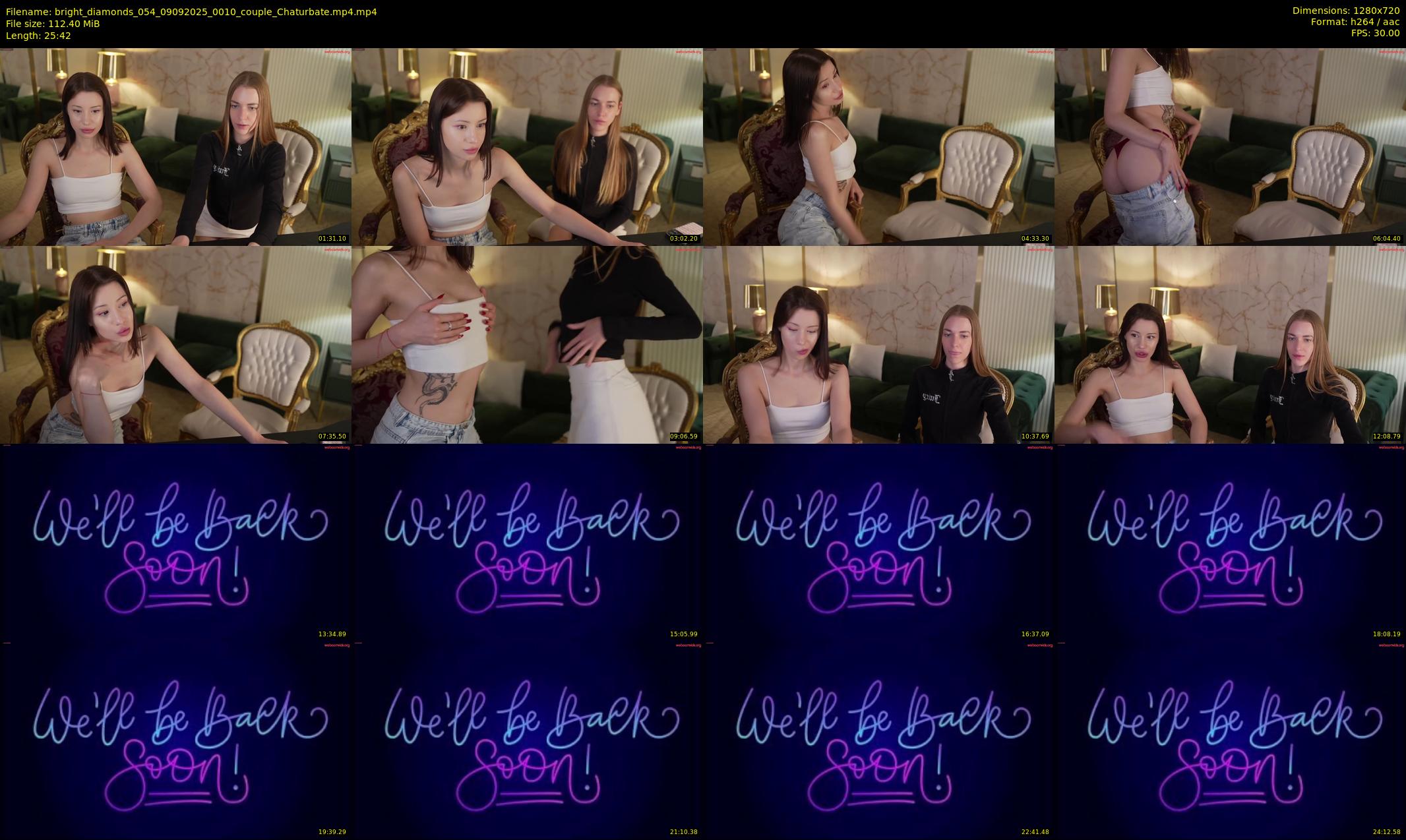 bright_diamonds_054 — 26 minute Chaturbate couple cam show recording, 720p, Sep 9, 2025