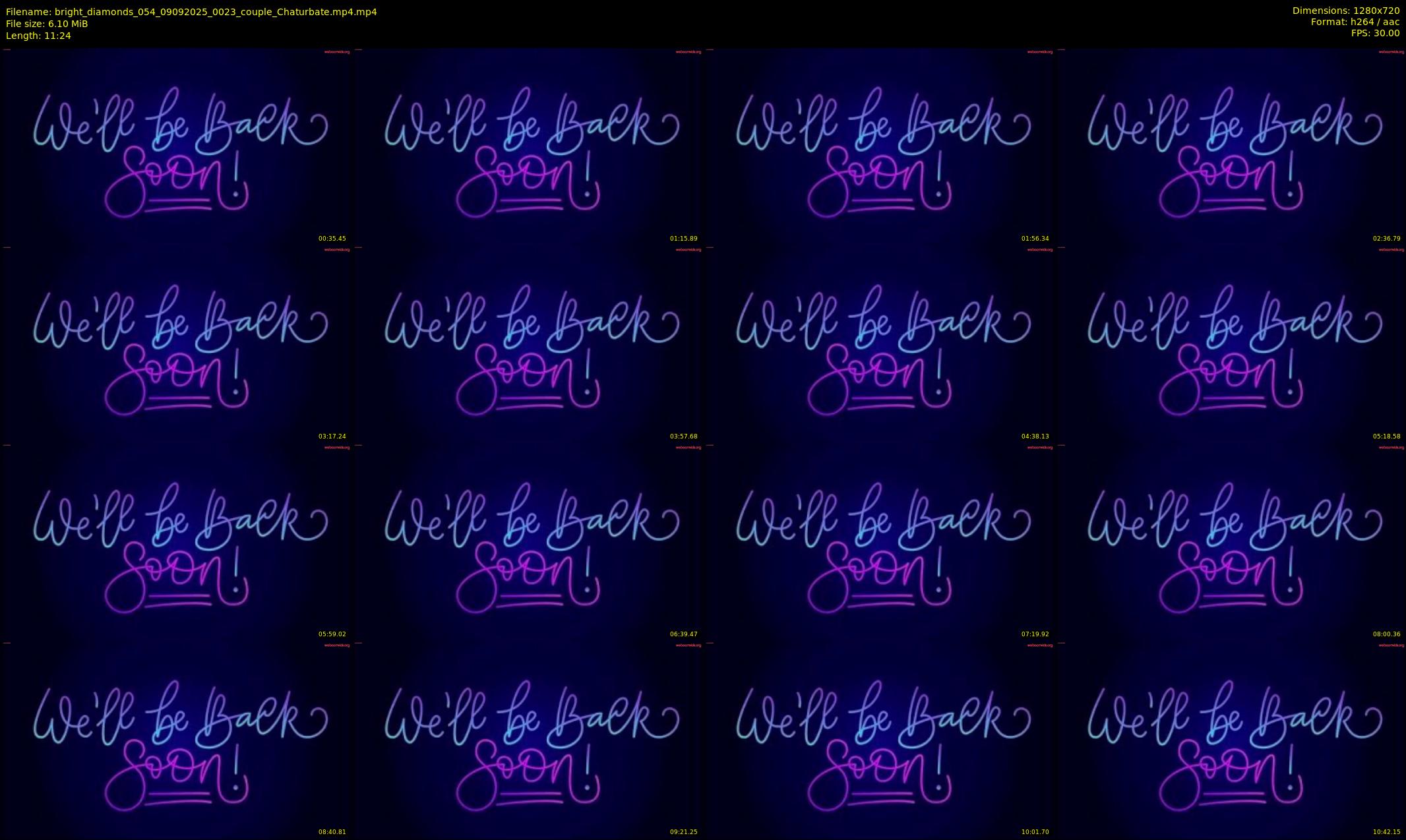bright_diamonds_054 — 12 minute Chaturbate couple cam show recording, 720p, Sep 9, 2025