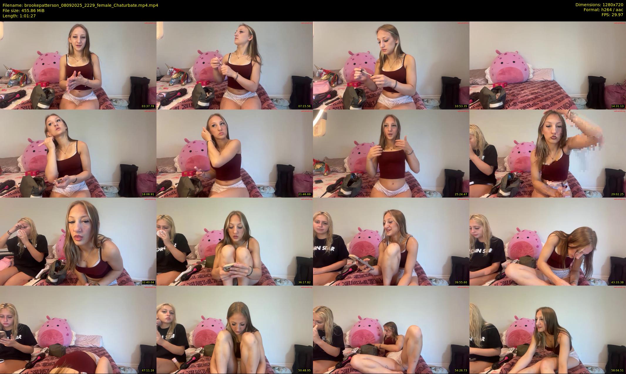 brookepatterson — 62 minute Chaturbate female cam show recording, 720p, Sep 8, 2025