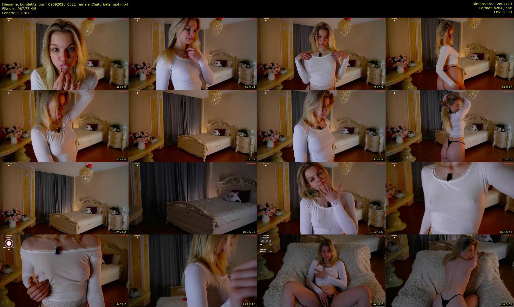 burnletitallburn — 122 minute Chaturbate female cam show recording, 720p, Sep 9, 2025