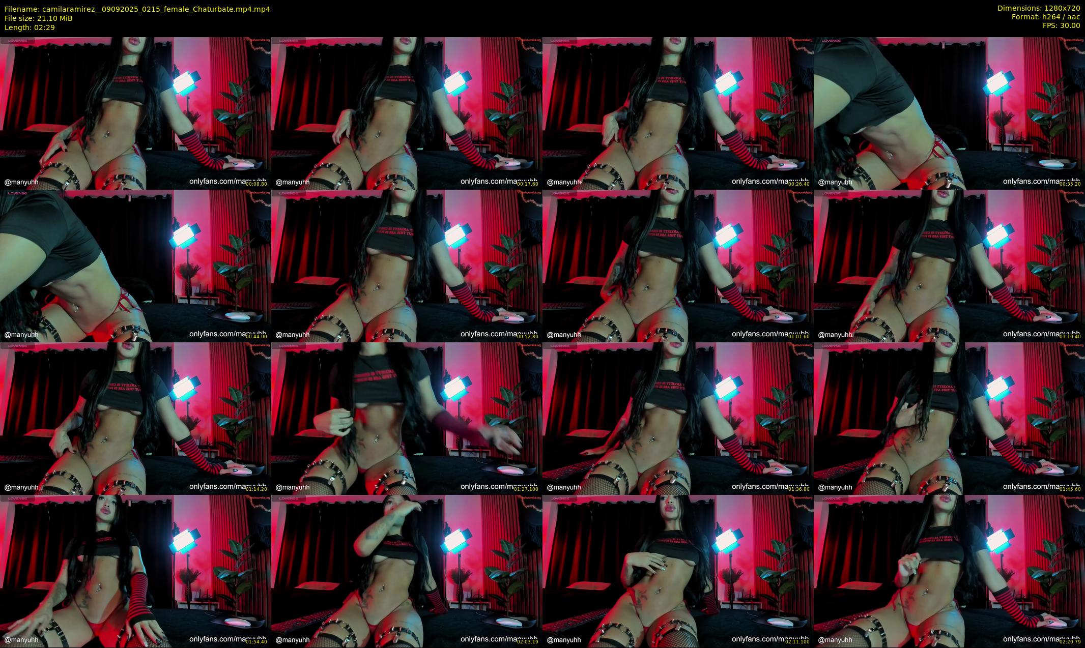 camilaramirez_ — 3 minute Chaturbate female cam show recording, 720p, Sep 9, 2025