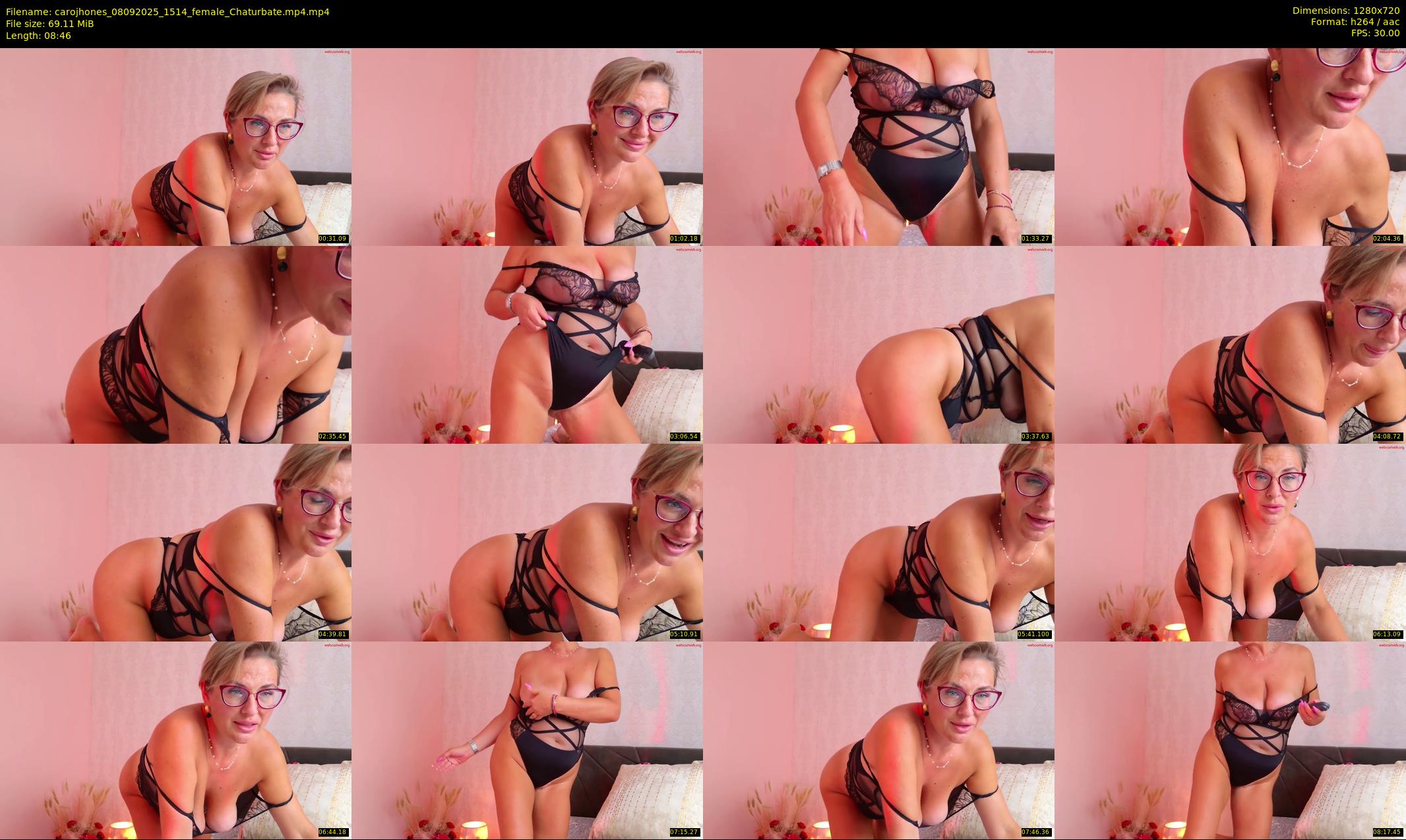 carojhones — 9 minute Chaturbate female cam show recording, 720p, Sep 8, 2025