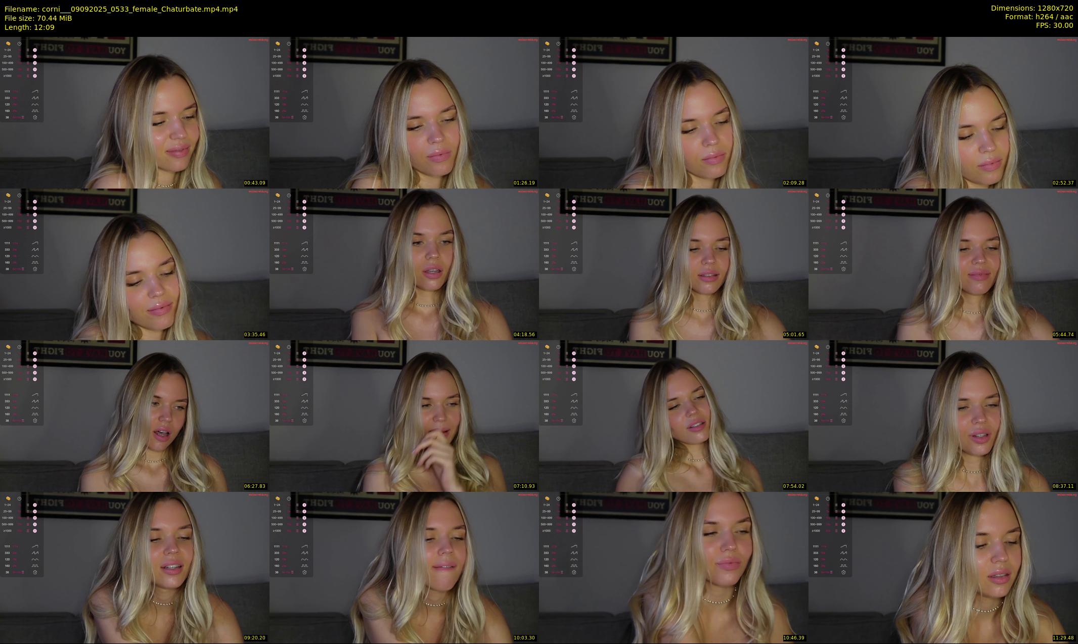 corni__ — 13 minute Chaturbate female cam show recording, 720p, Sep 9, 2025