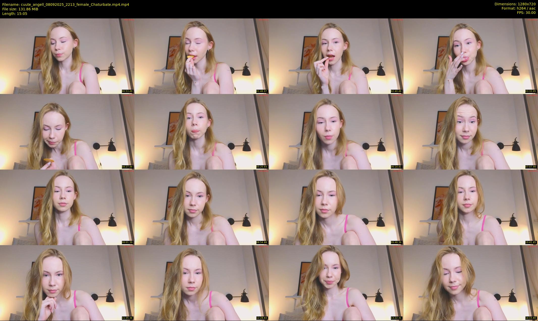 cuute_angell — 16 minute Chaturbate female cam show recording, 720p, Sep 8, 2025