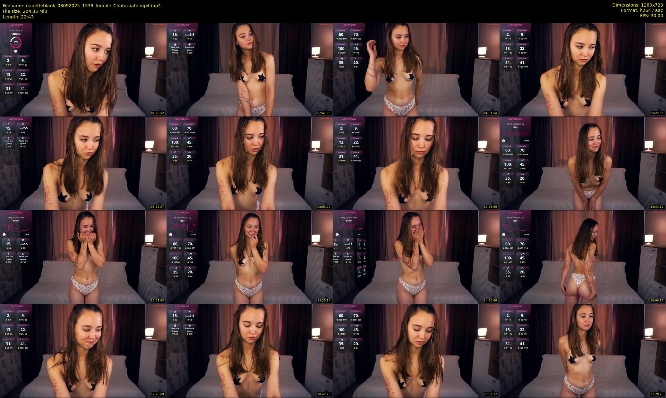 danetteblank — 23 minute Chaturbate female cam show recording, 720p, Sep 8, 2025