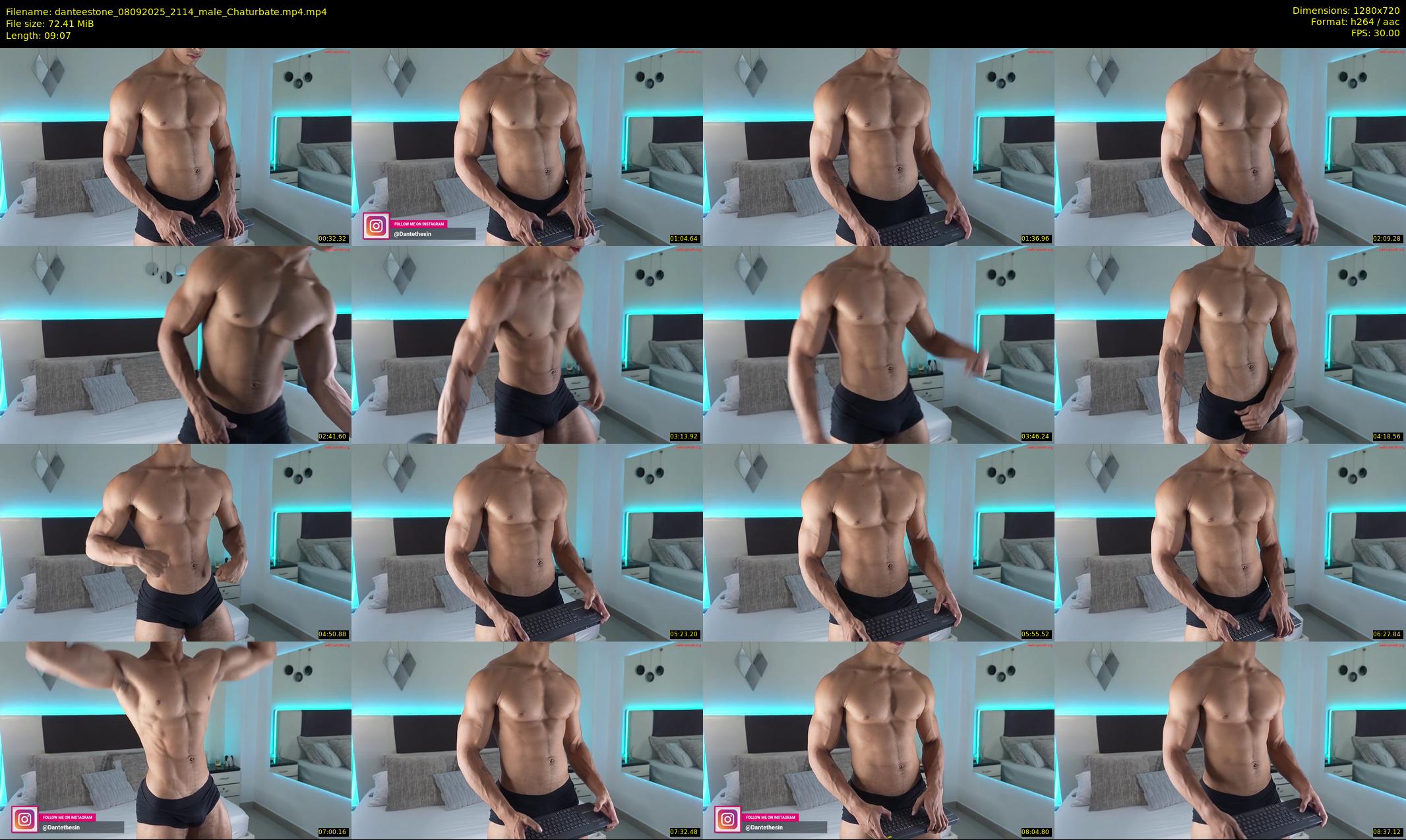 danteestone — 10 minute Chaturbate male cam show recording, 720p, Sep 8, 2025