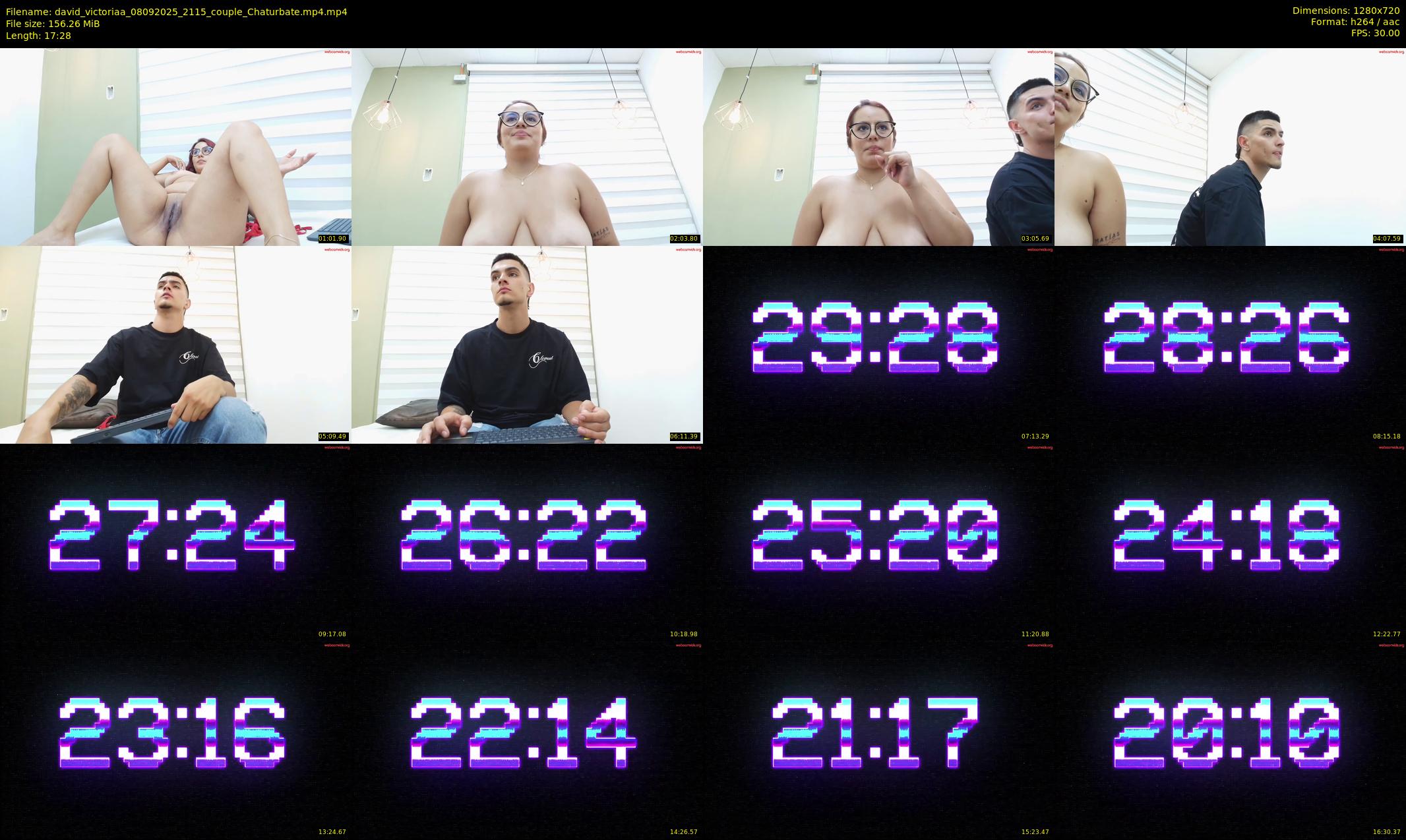 david_victoriaa — 18 minute Chaturbate couple cam show recording, 720p, Sep 8, 2025