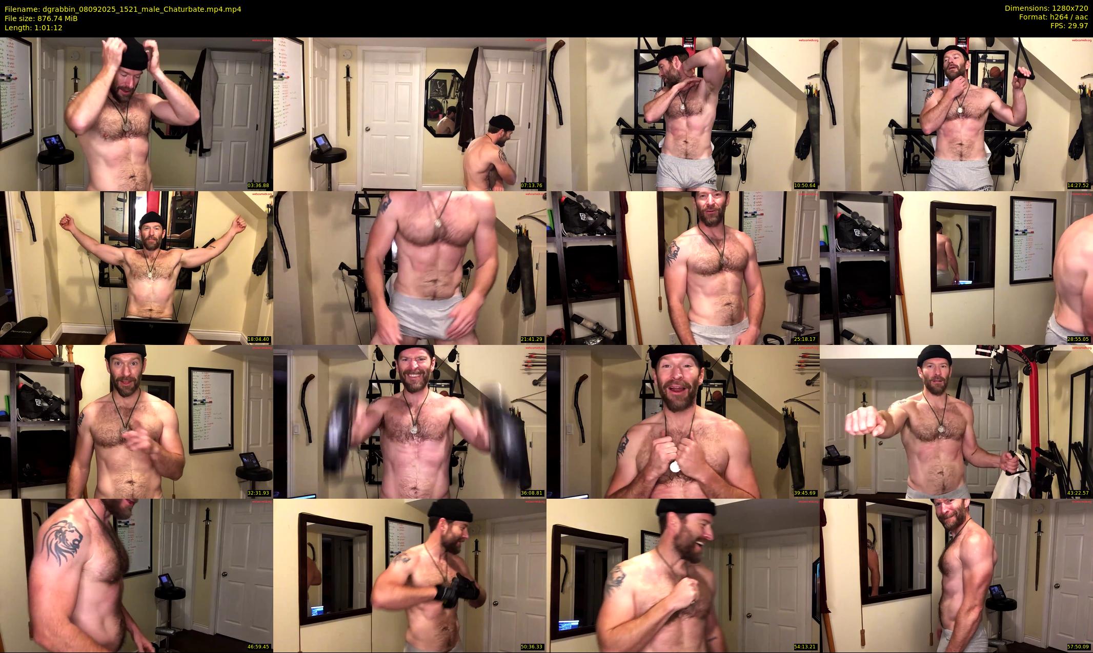 dgrabbin — 62 minute Chaturbate male cam show recording, 720p, Sep 8, 2025