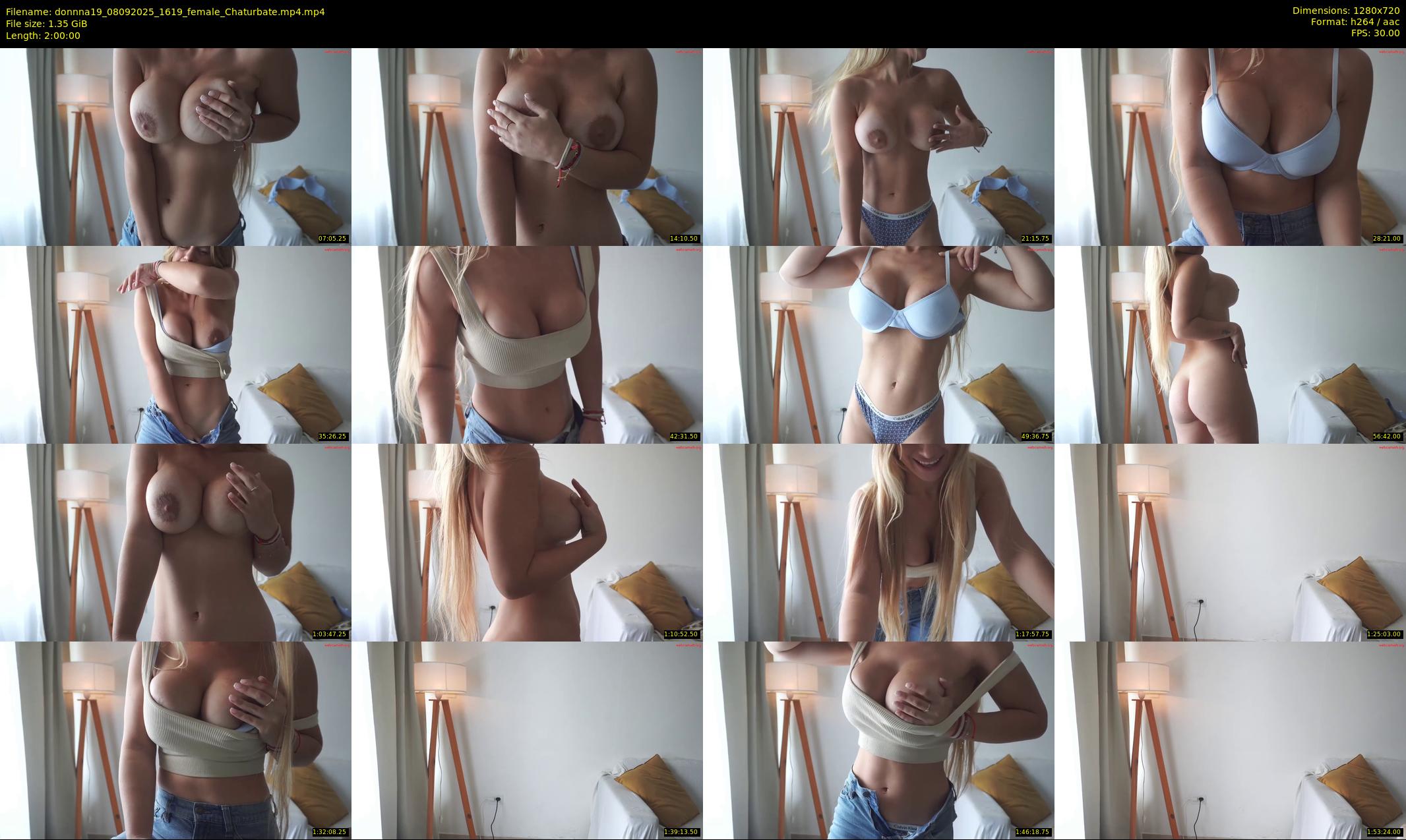 donnna19 — 120 minute Chaturbate female cam show recording, 720p, Sep 8, 2025