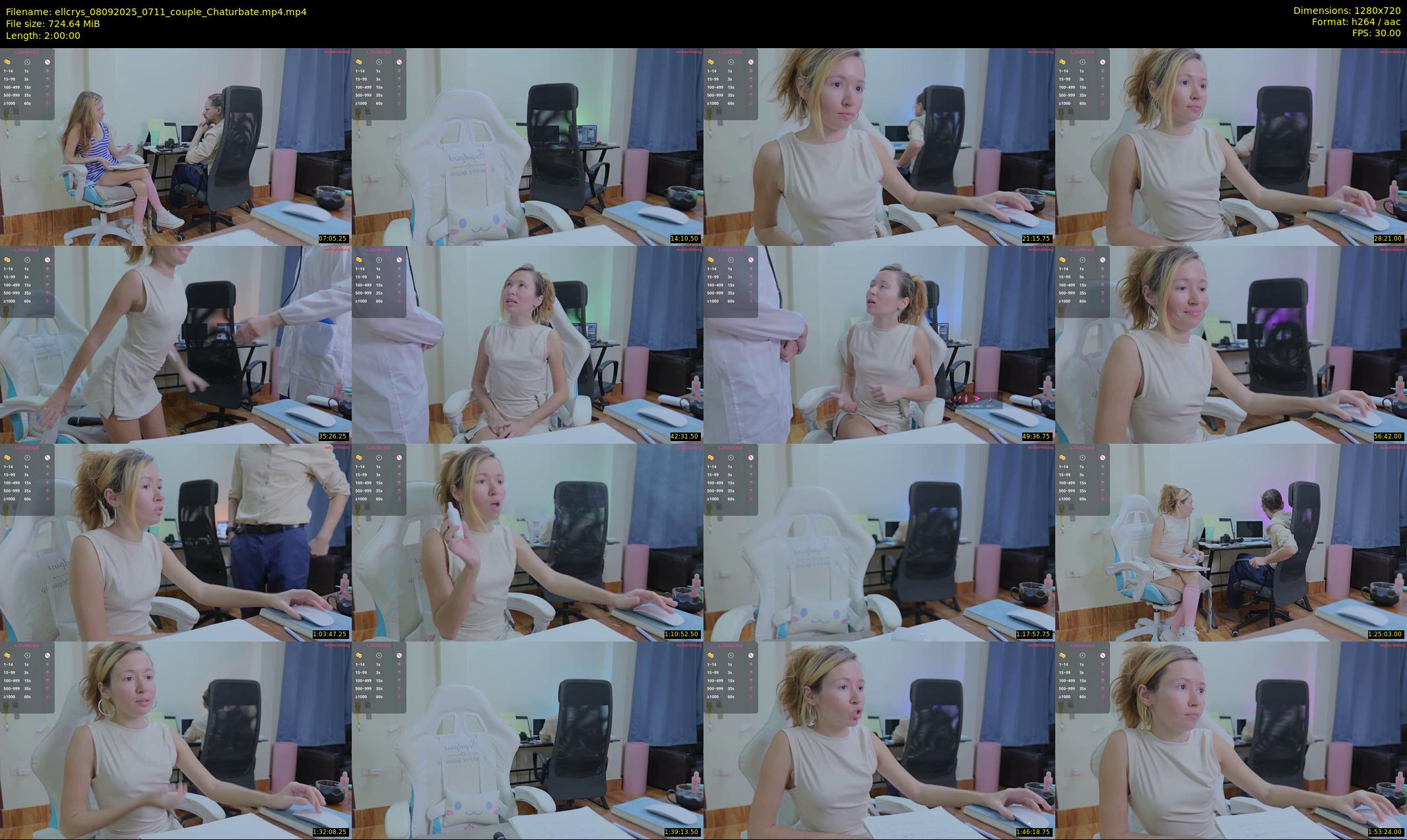 ellcrys — 120 minute Chaturbate couple cam show recording, 720p, Sep 8, 2025