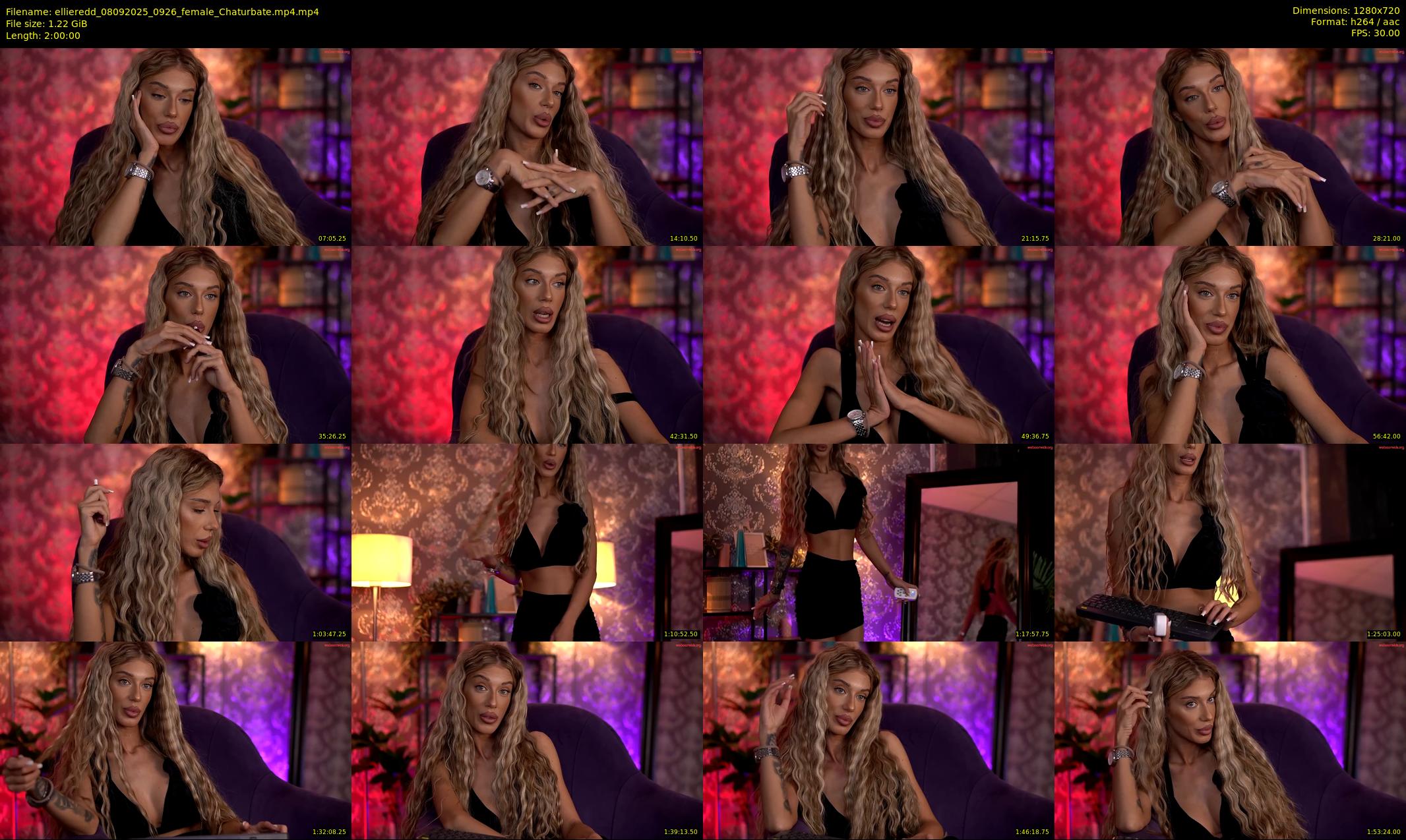 ellieredd — 120 minute Chaturbate female cam show recording, 720p, Sep 8, 2025