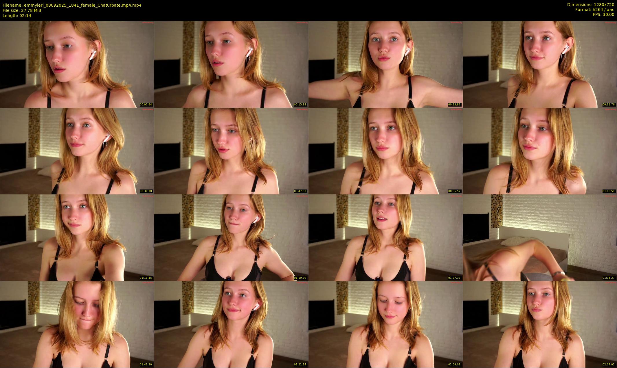 emmyleri — 3 minute Chaturbate female cam show recording, 720p, Sep 8, 2025
