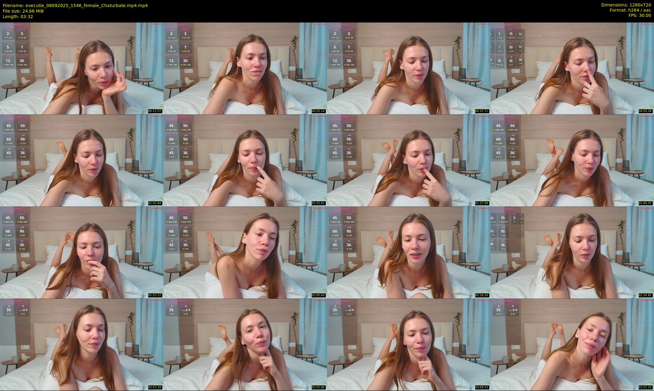 evecutie — 4 minute Chaturbate female cam show recording, 720p, Sep 8, 2025
